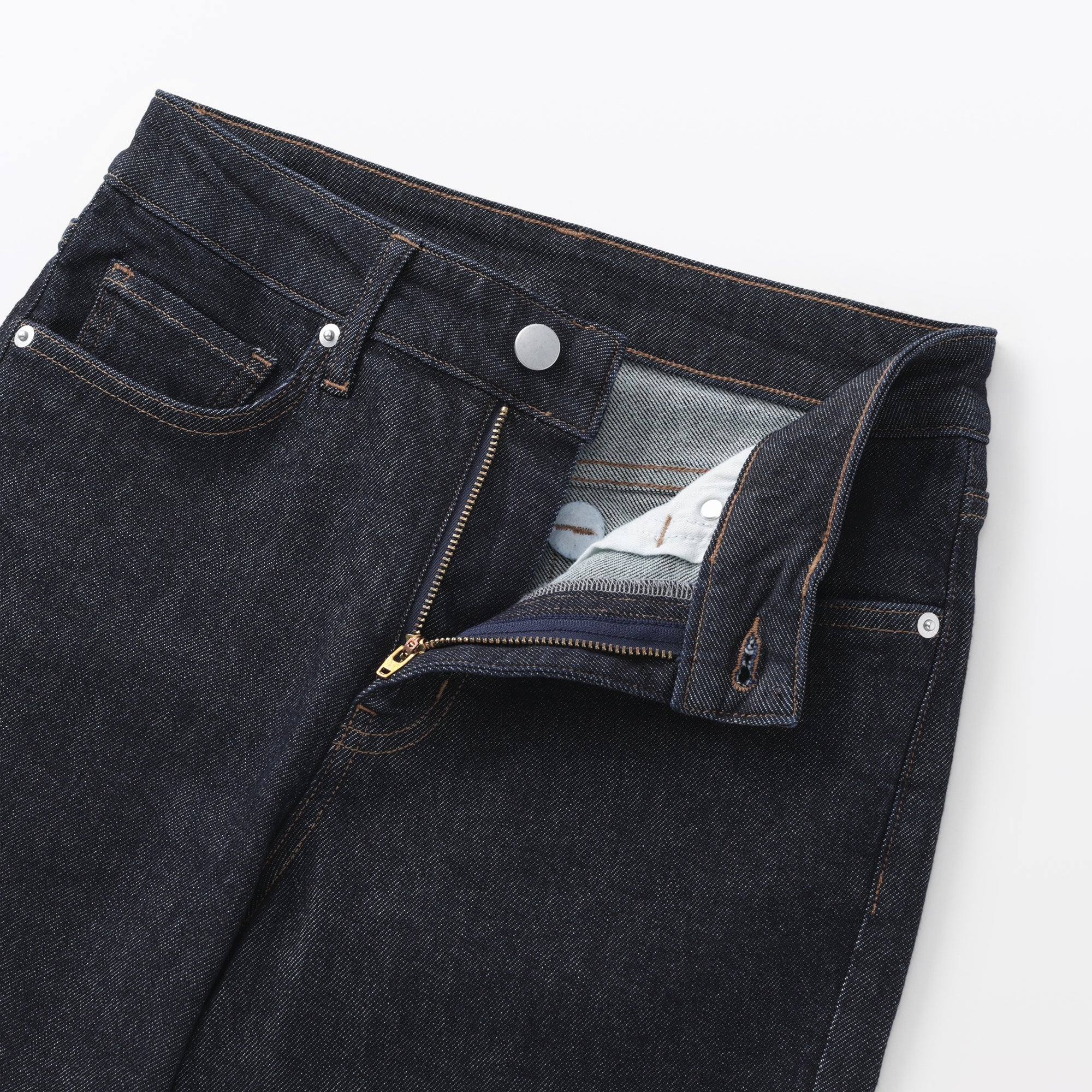 Denim Slim Straight Pants