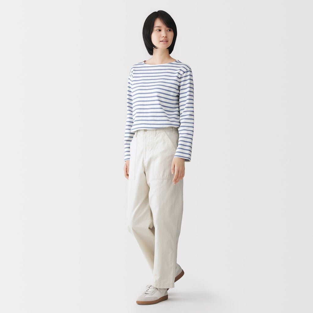 Cotton Satin Baker Pants