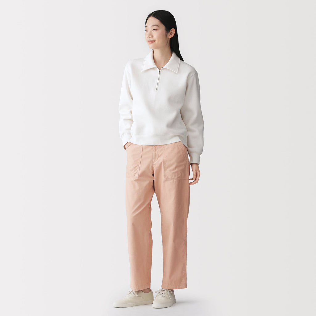 Cotton Satin Baker Pants