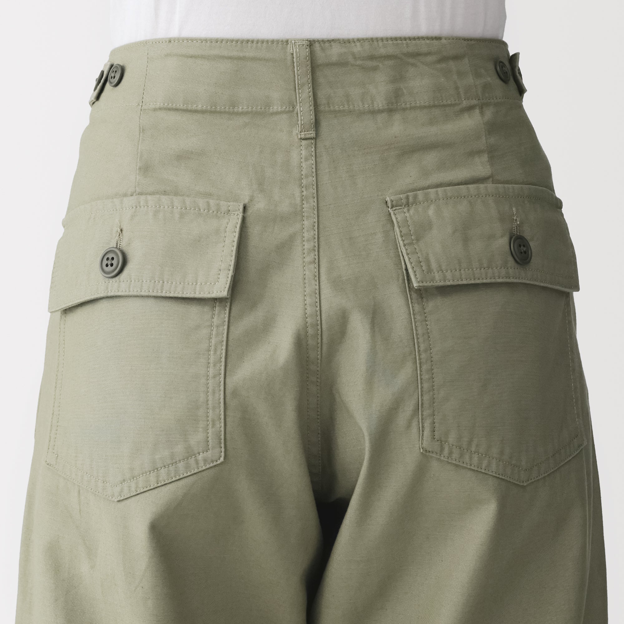 Cotton Satin Baker Pants