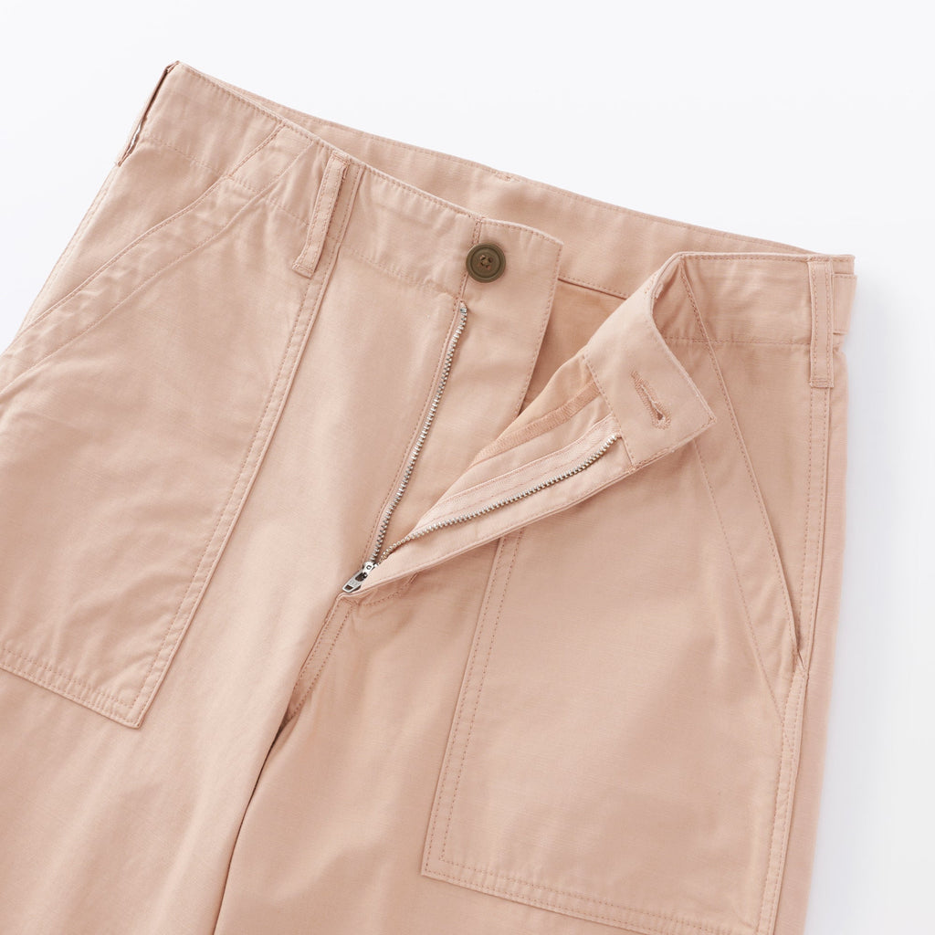 Cotton Satin Baker Pants
