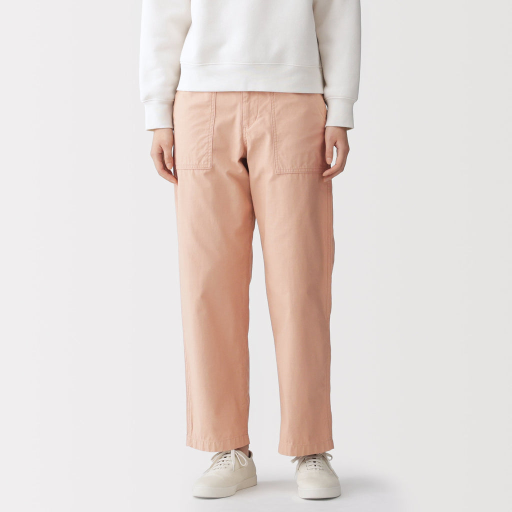 Cotton Satin Baker Pants