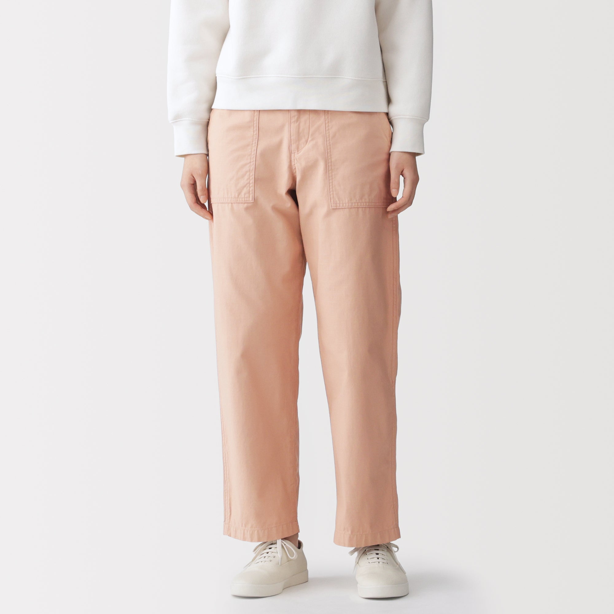 Cotton Satin Baker Pants