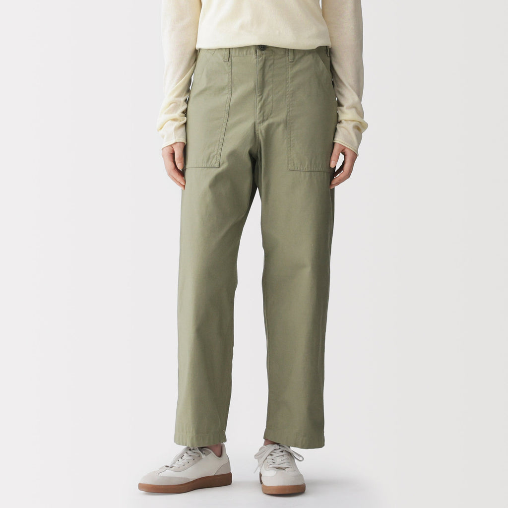 Cotton Satin Baker Pants