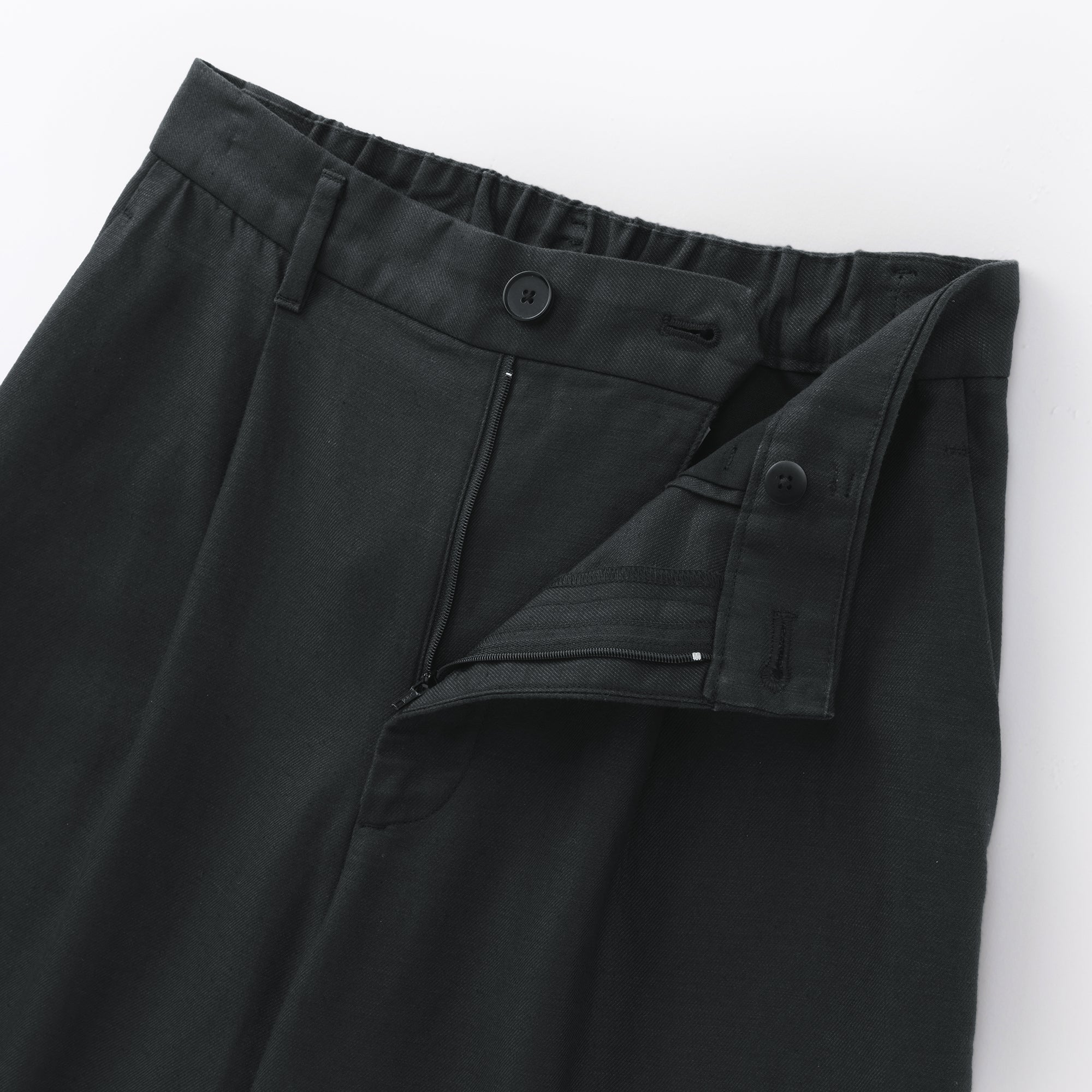 Hemp Blend Twill Straight Pants