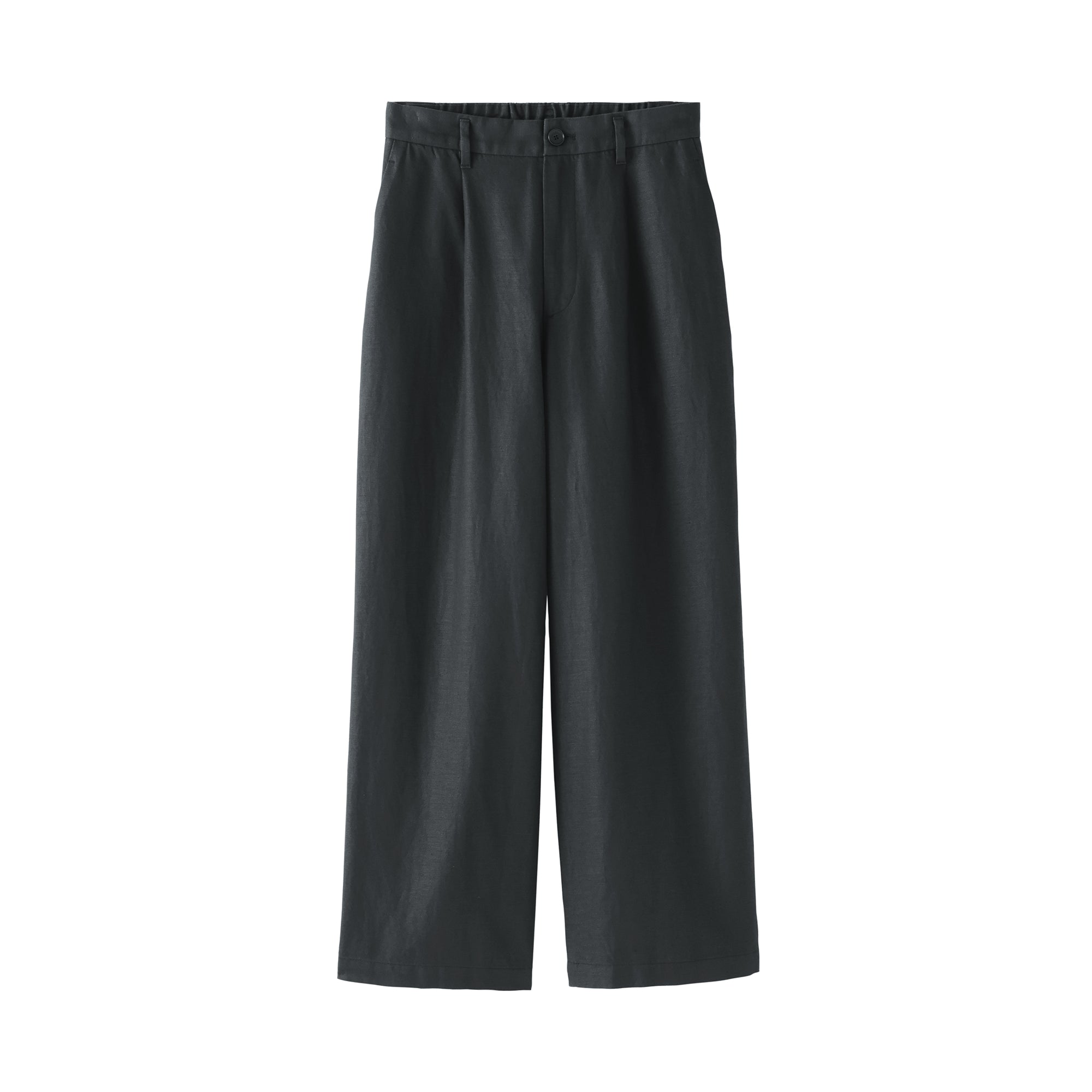 Hemp Blend Twill Straight Pants