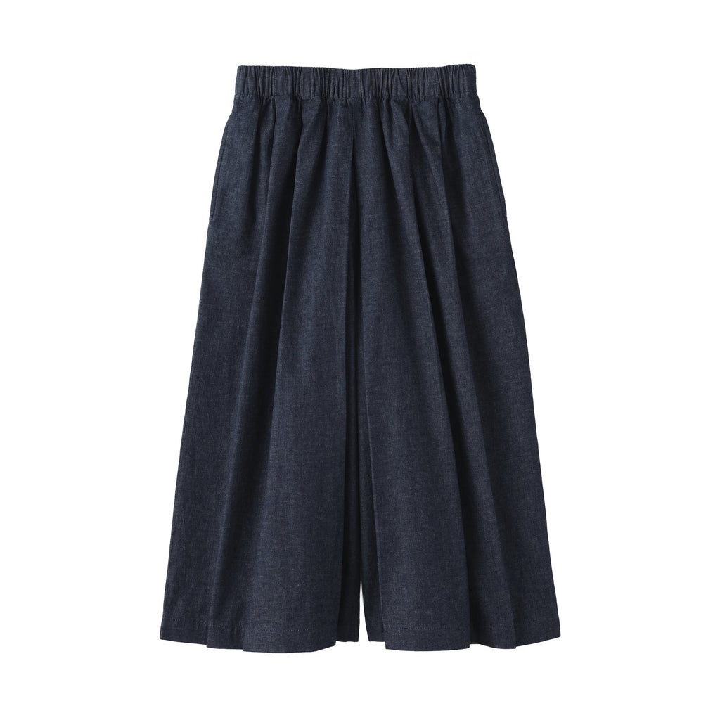 Kapok Blend Denim Skirt Pants