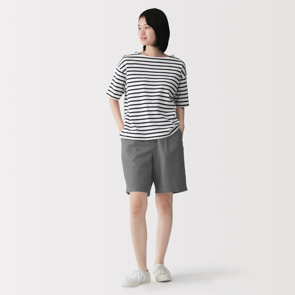 Hemp Blend Twill Shorts