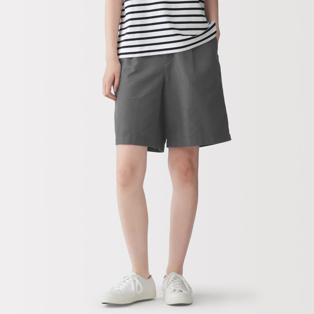 Hemp Blend Twill Shorts