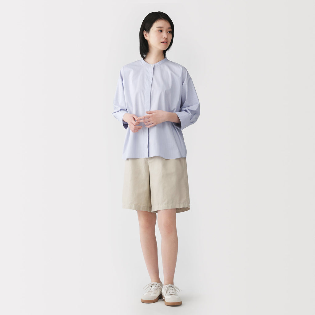 Hemp Blend Twill Shorts