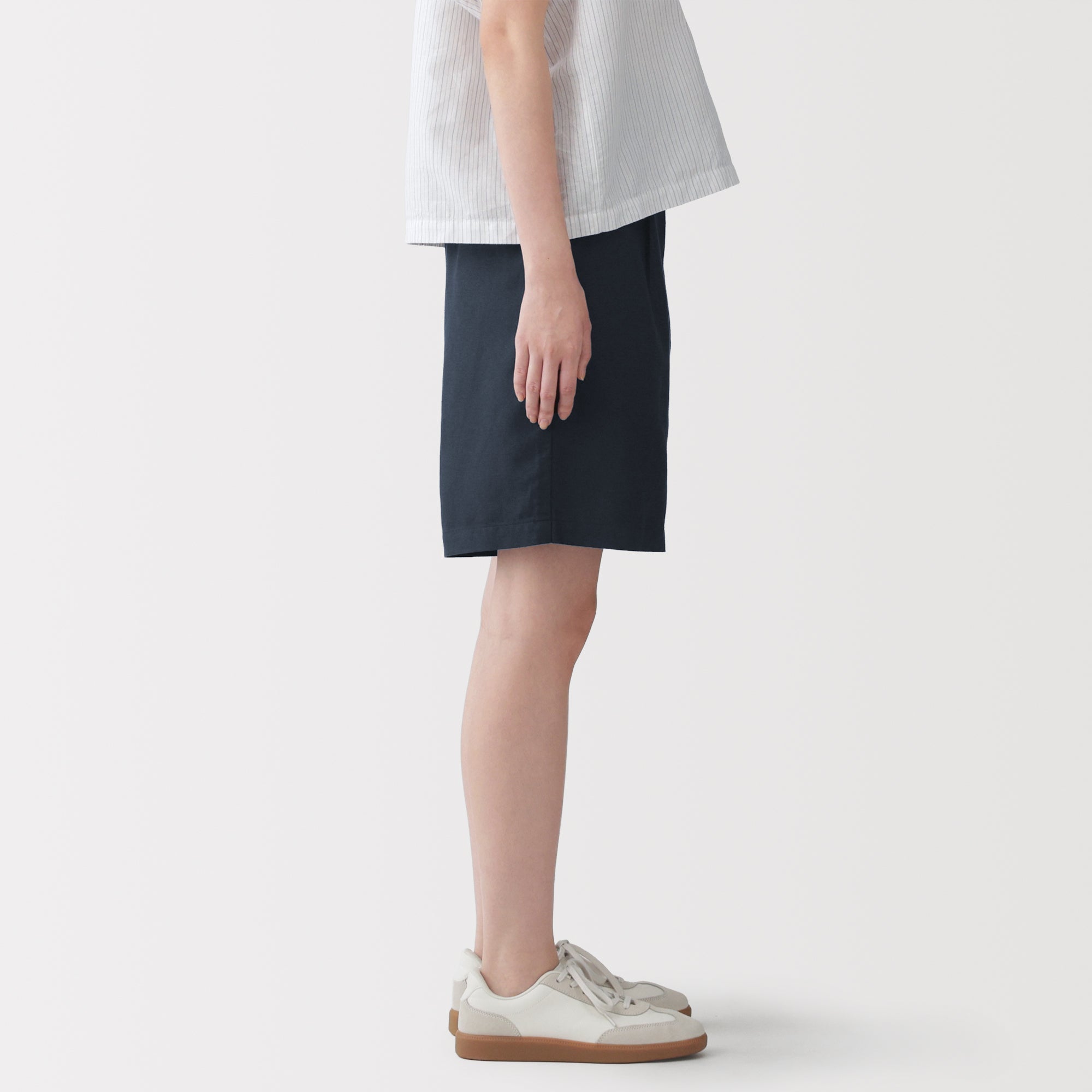 Hemp Blend Twill Shorts