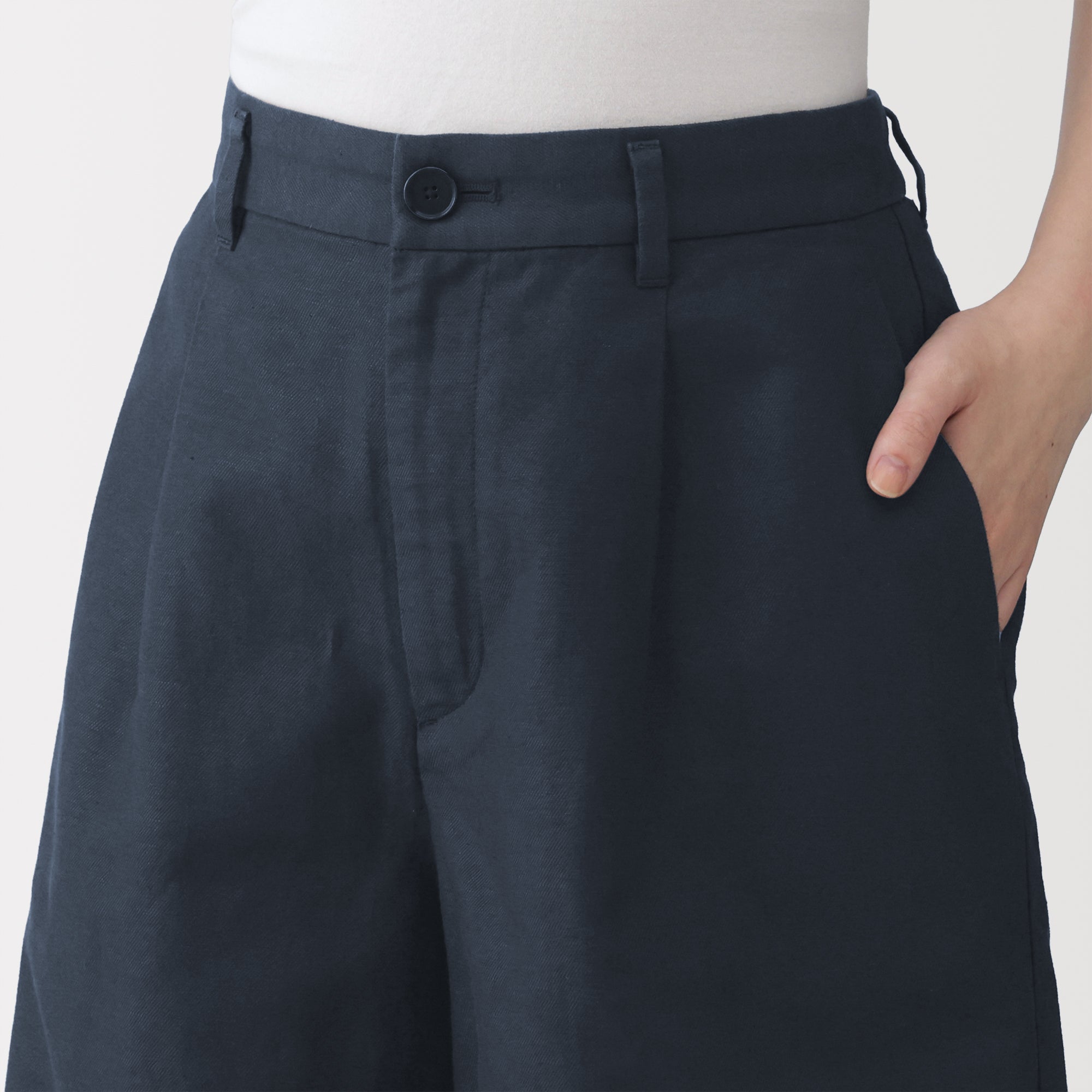 Hemp Blend Twill Shorts