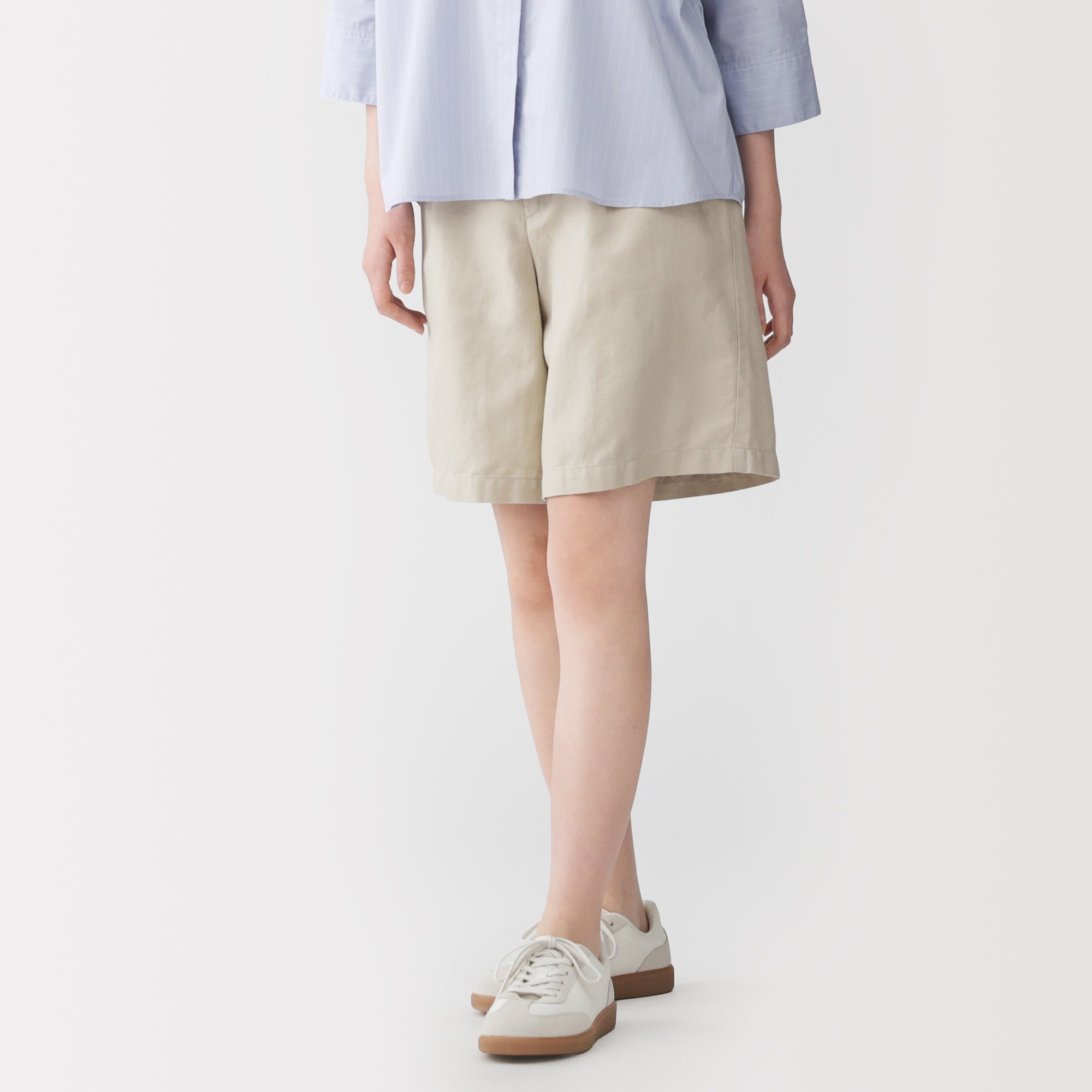 Hemp Blend Twill Shorts