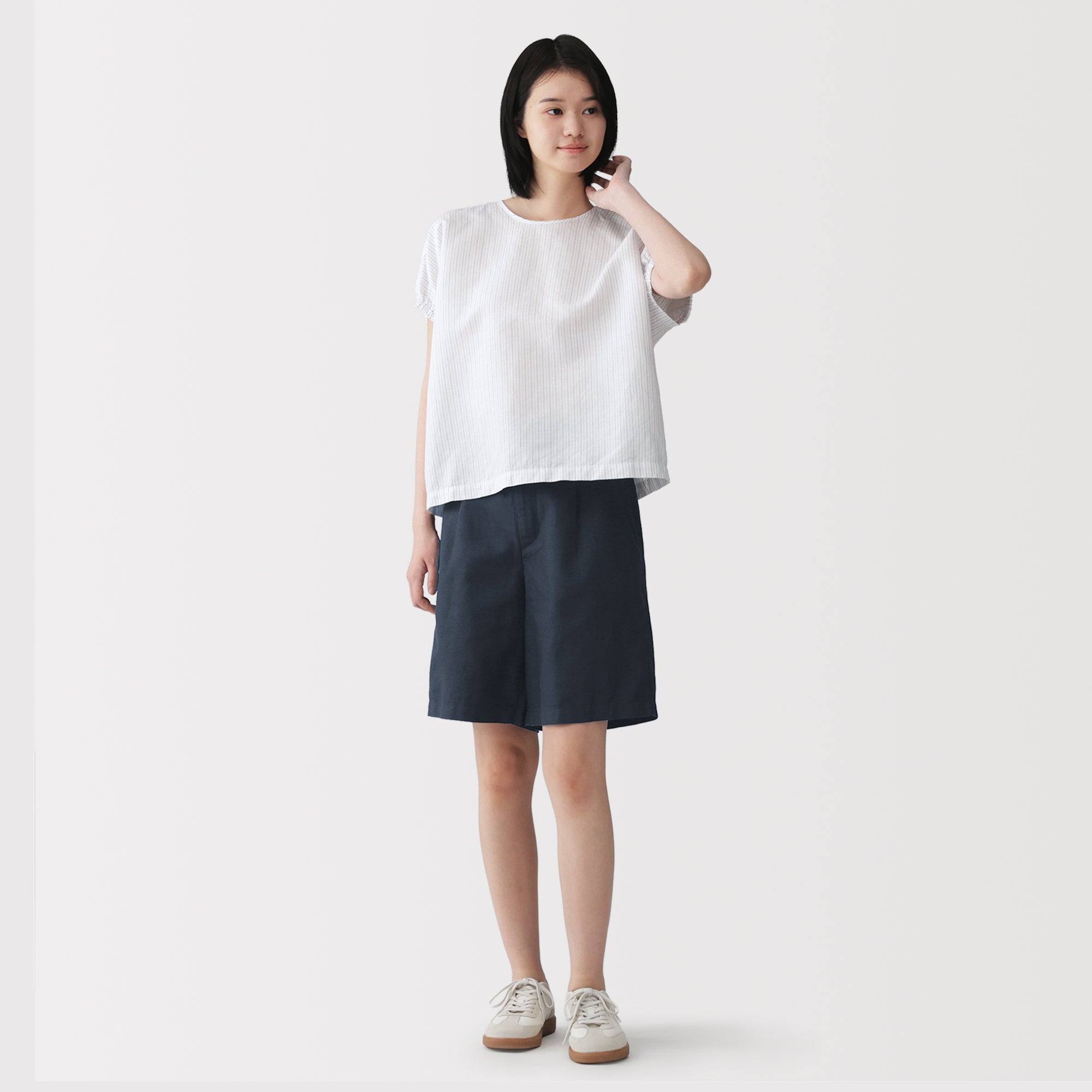 Hemp Blend Twill Shorts