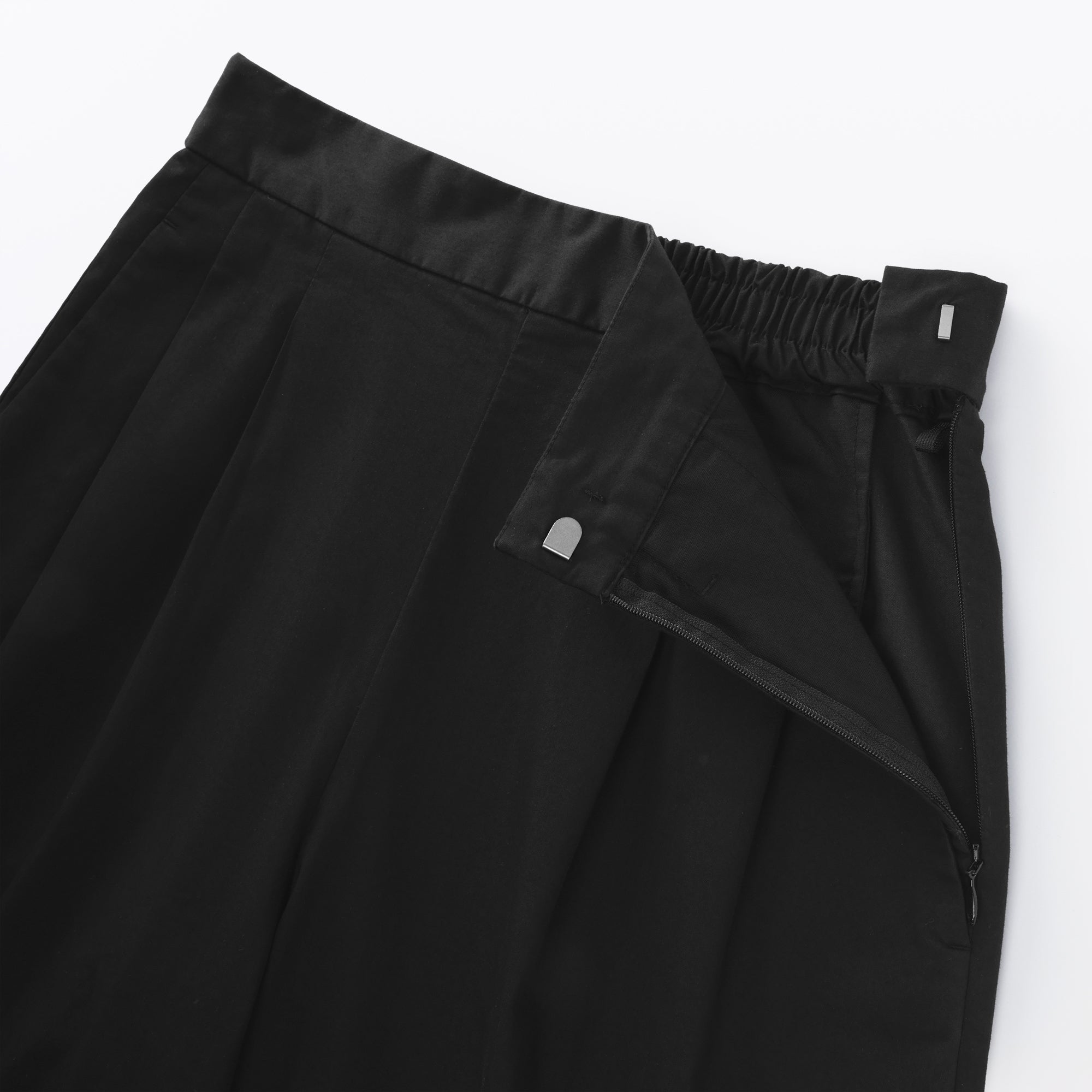Cotton Twill Wide Tapered Pants