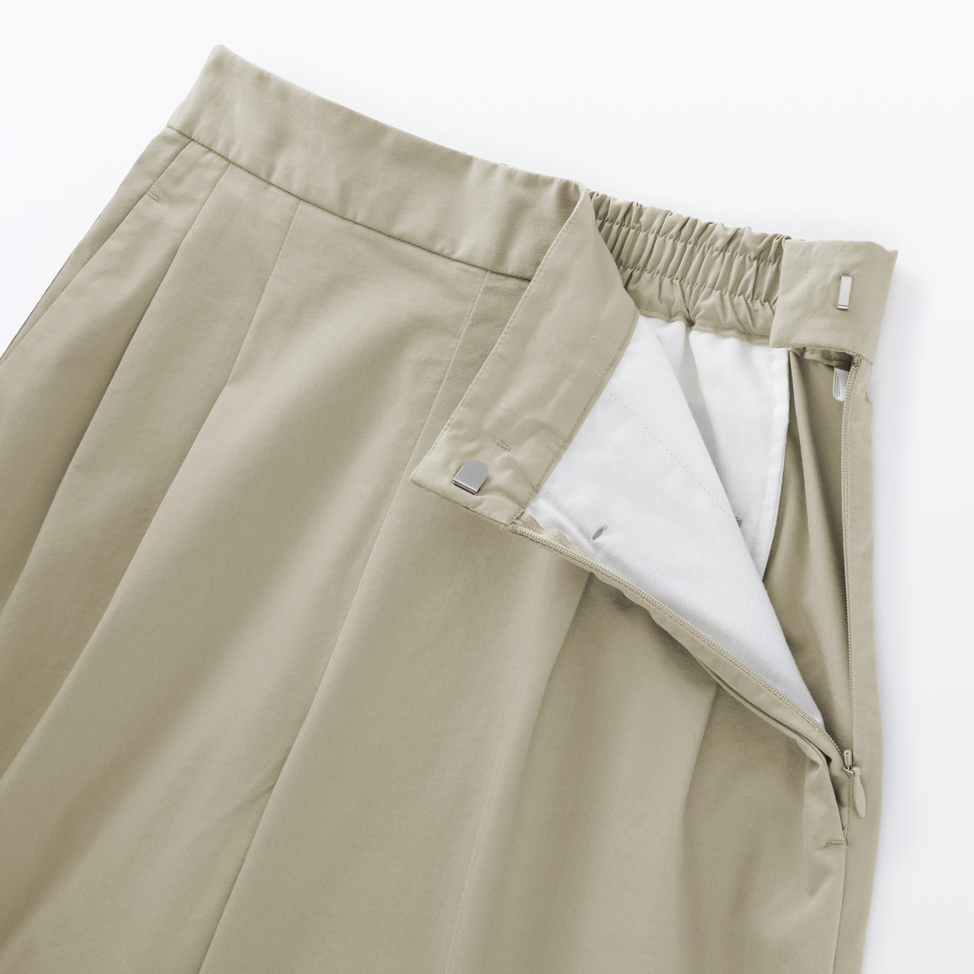 Cotton Twill Wide Tapered Pants