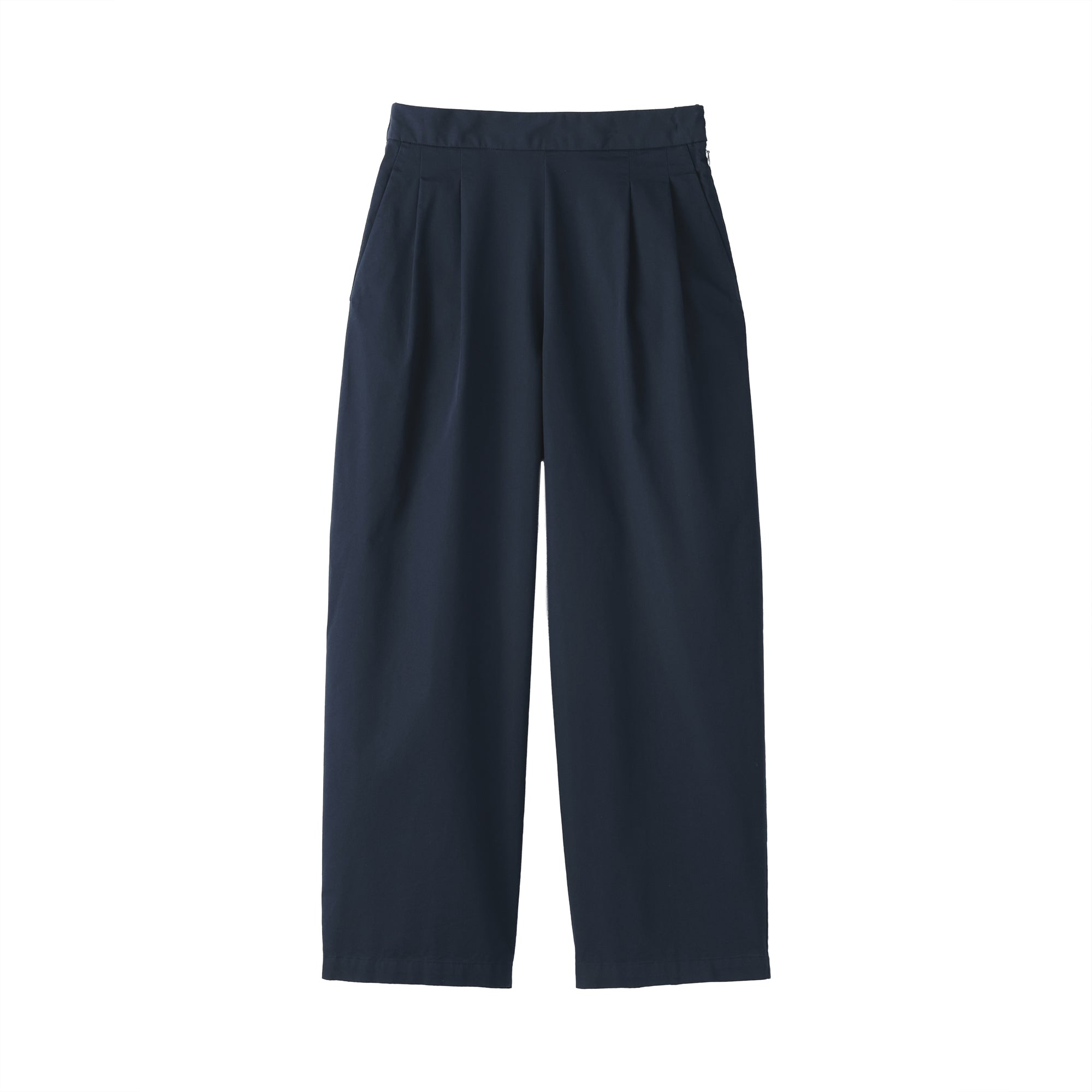 Cotton Twill Wide Tapered Pants