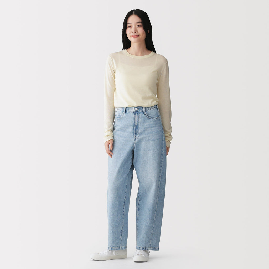 Kapok Blend Denim Cocoon Pants