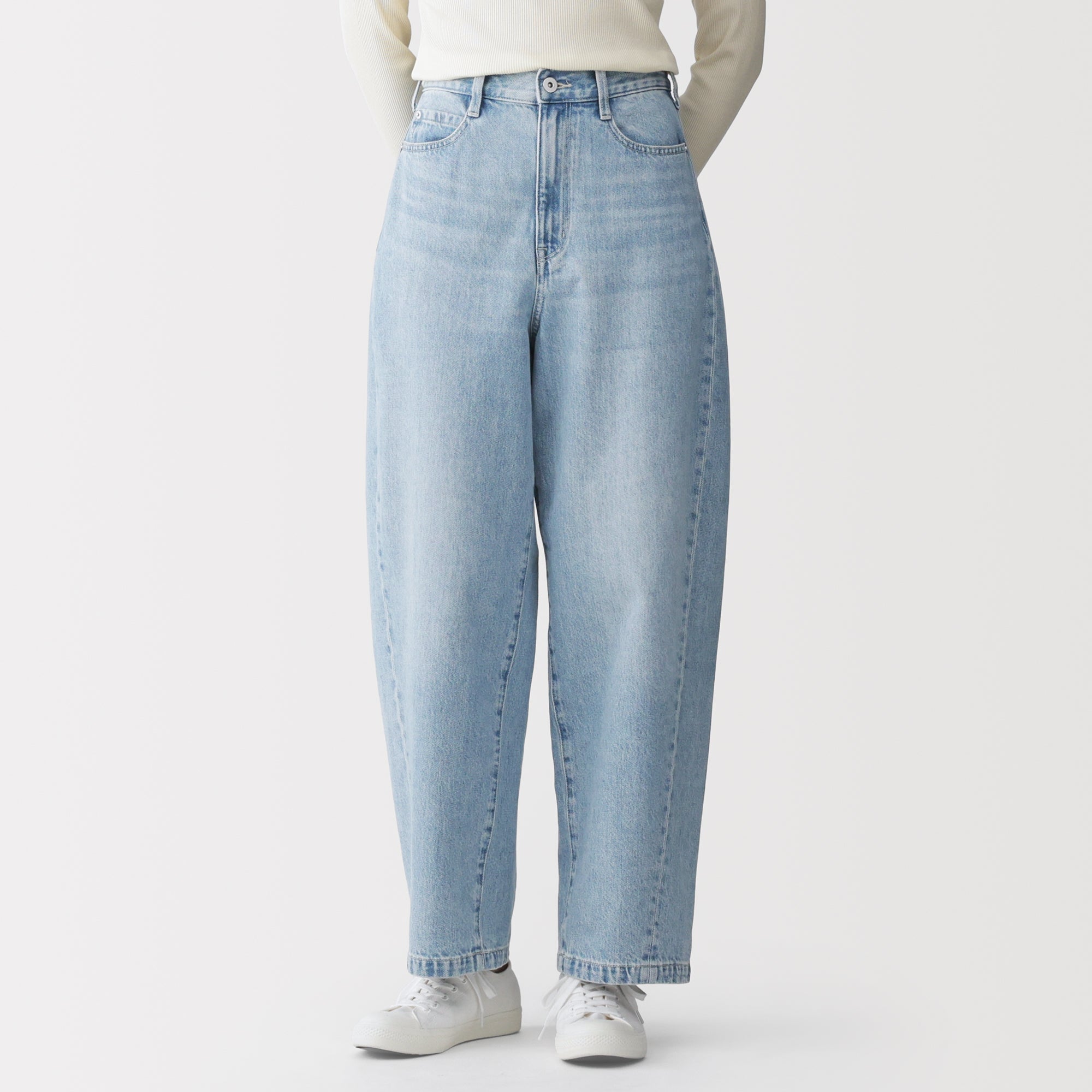 Kapok Blend Denim Cocoon Pants