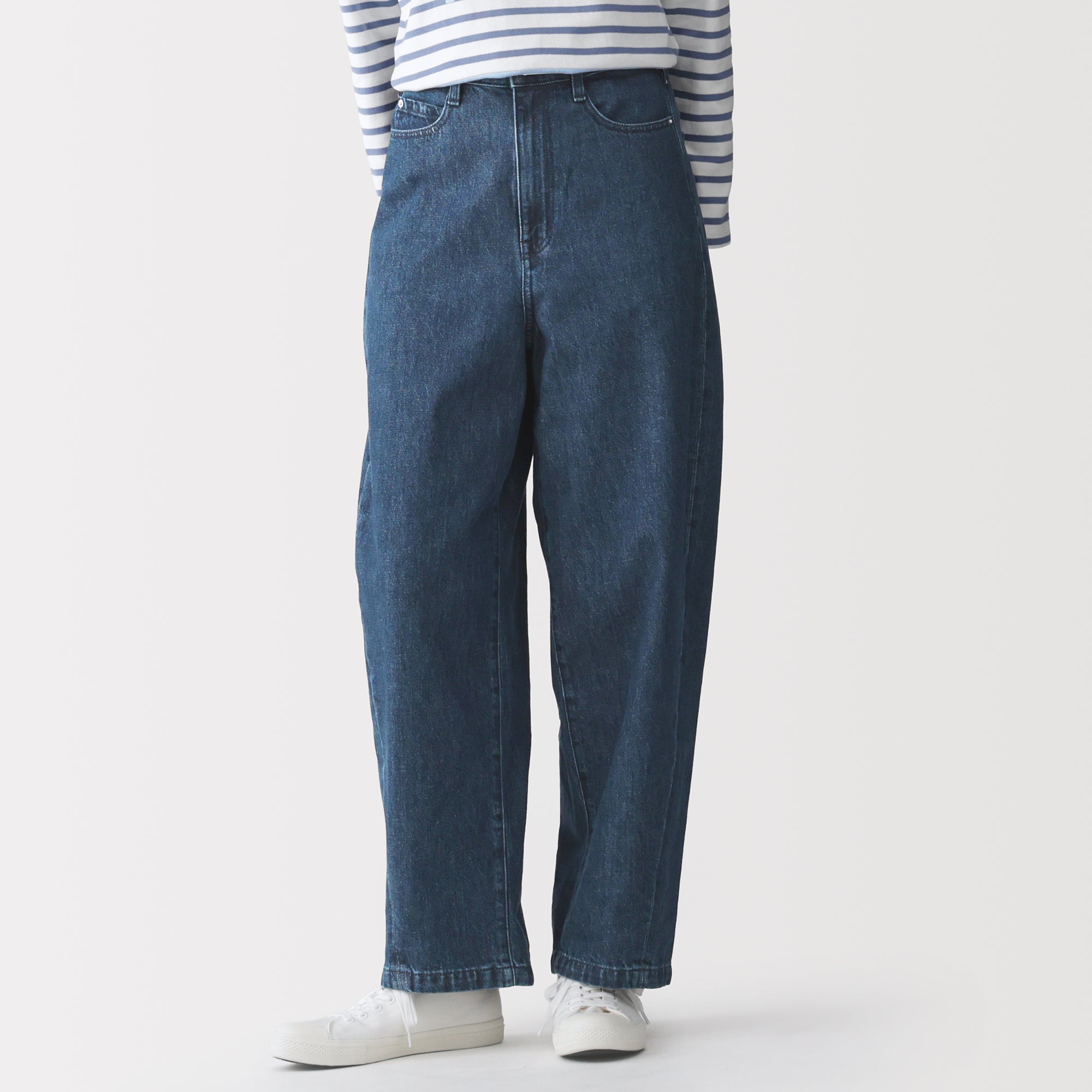 Kapok Blend Denim Cocoon Pants