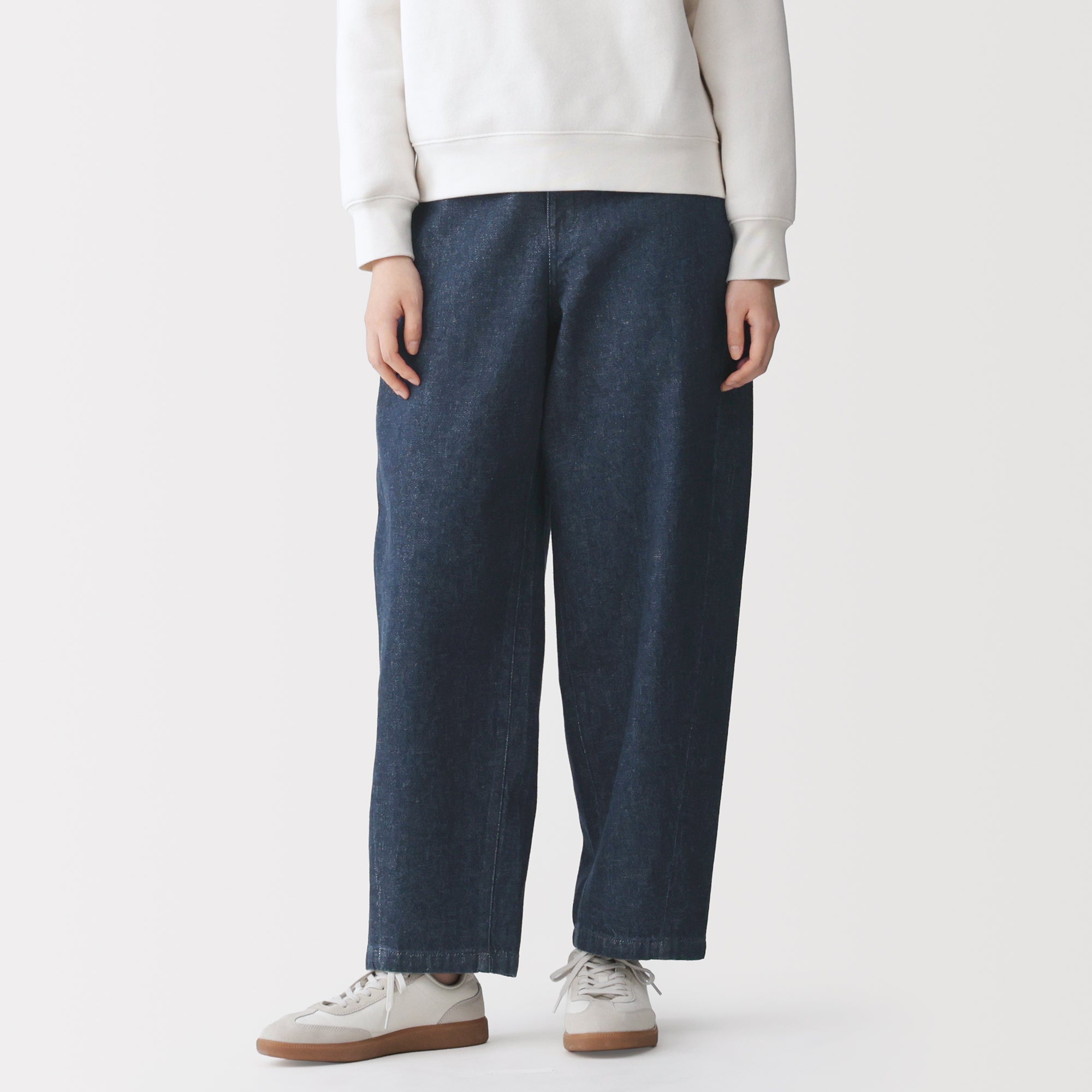 Kapok Blend Denim Cocoon Pants