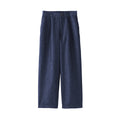 Hemp Blend Denim Straight Pants