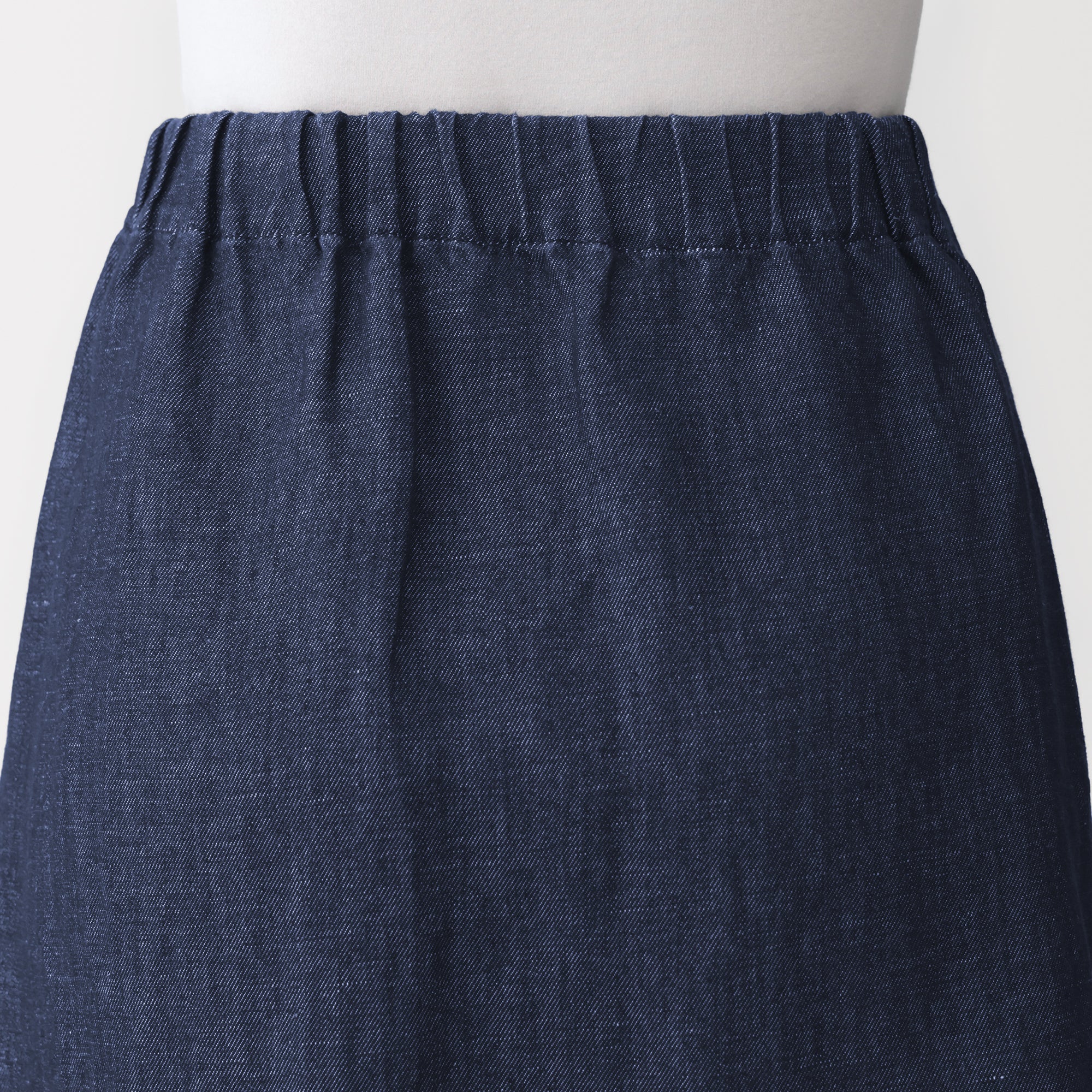 Hemp Blend Denim Wrap Skirt