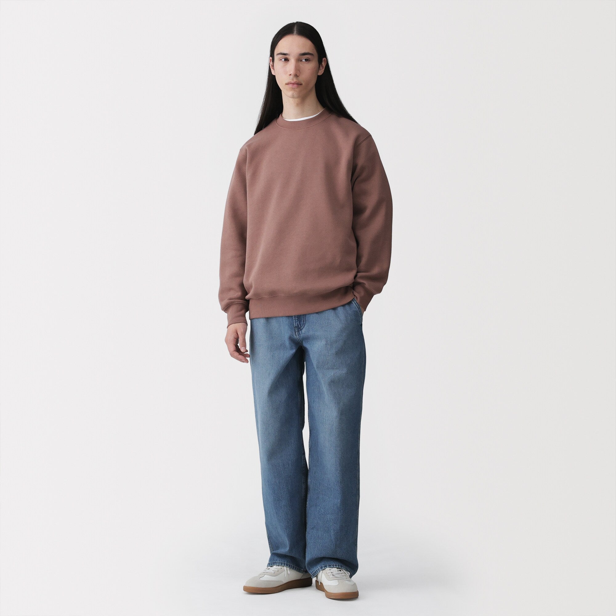 Kapok Blend Denim Wide Pants