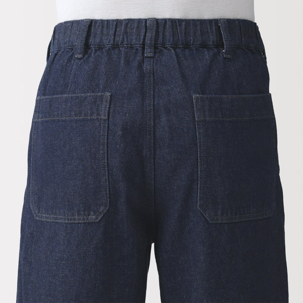 Kapok Blend Denim Wide Pants