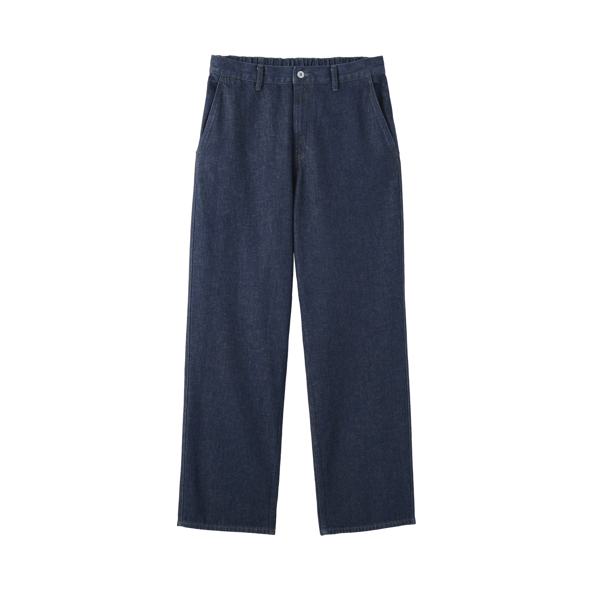 Kapok Blend Denim Wide Pants
