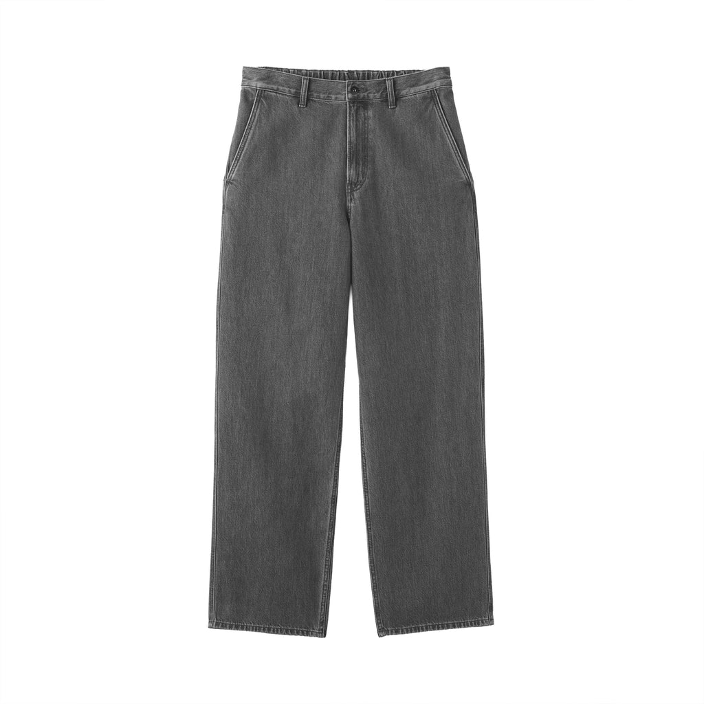 Kapok Blend Denim Wide Pants