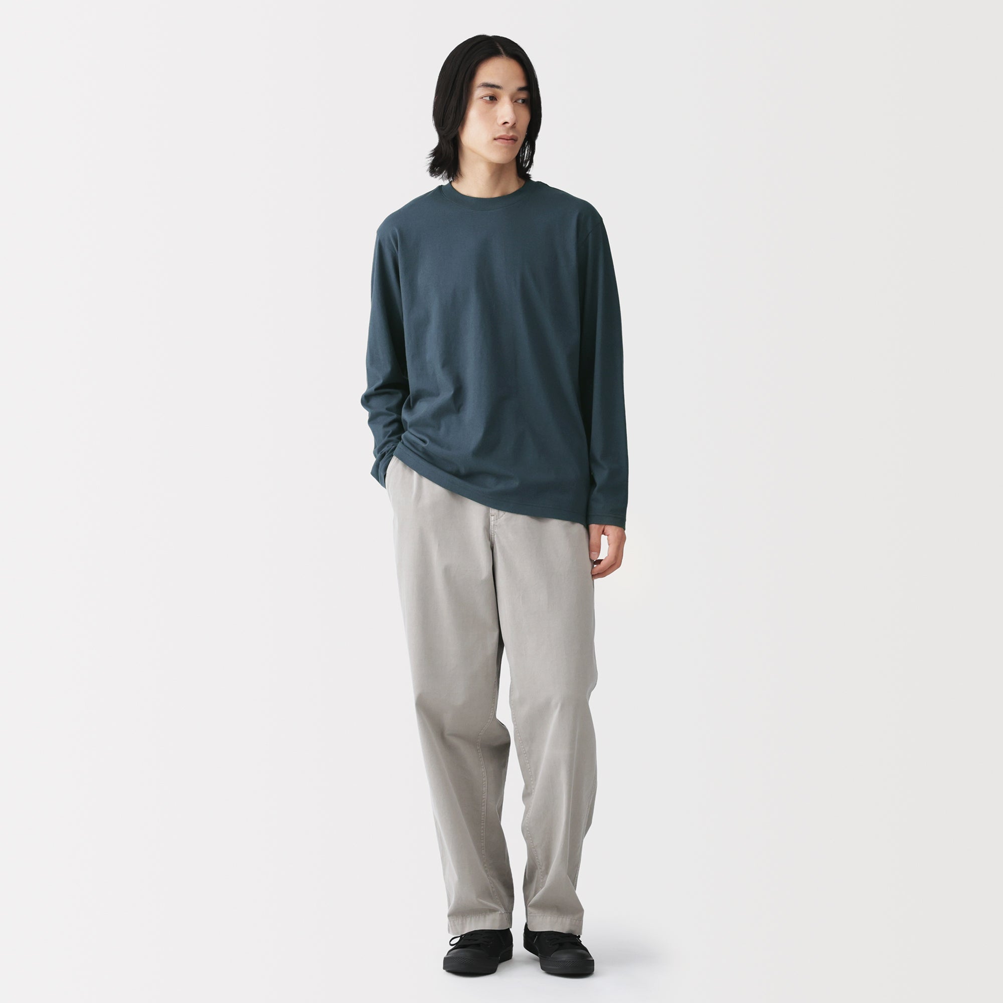 Cotton Jersey Crewneck T-Shirt