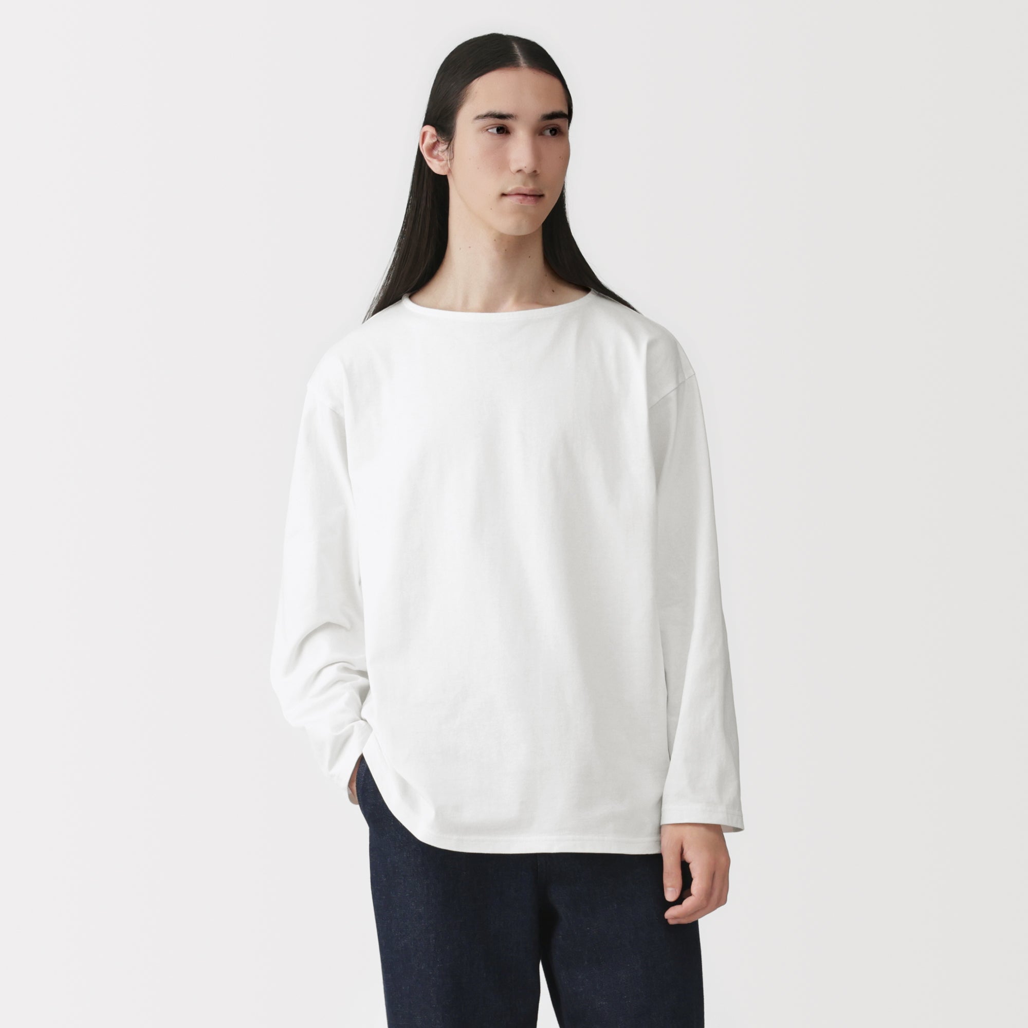 Heavyweight Cotton Boatneck T-Shirt