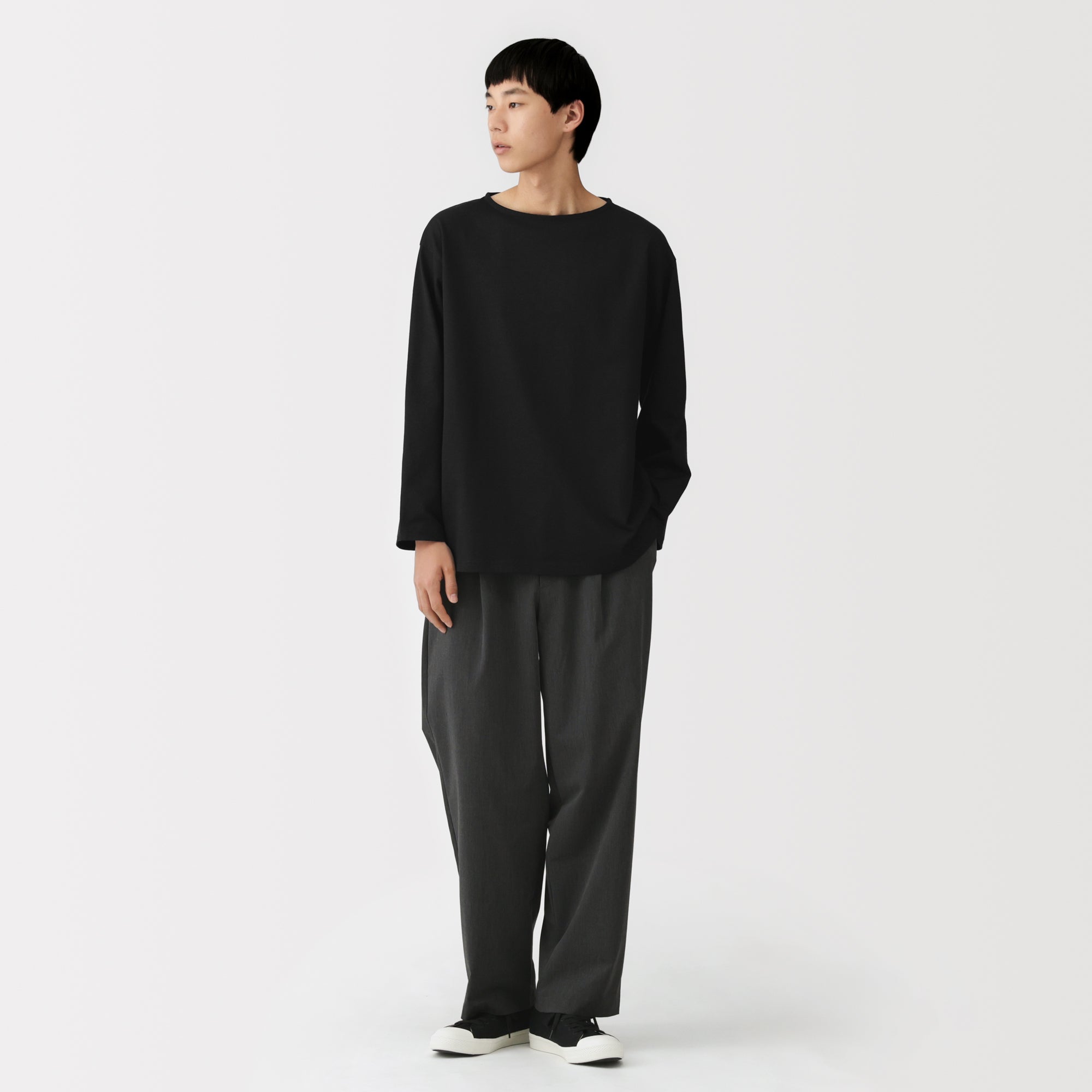 Heavyweight Cotton Boatneck T-Shirt