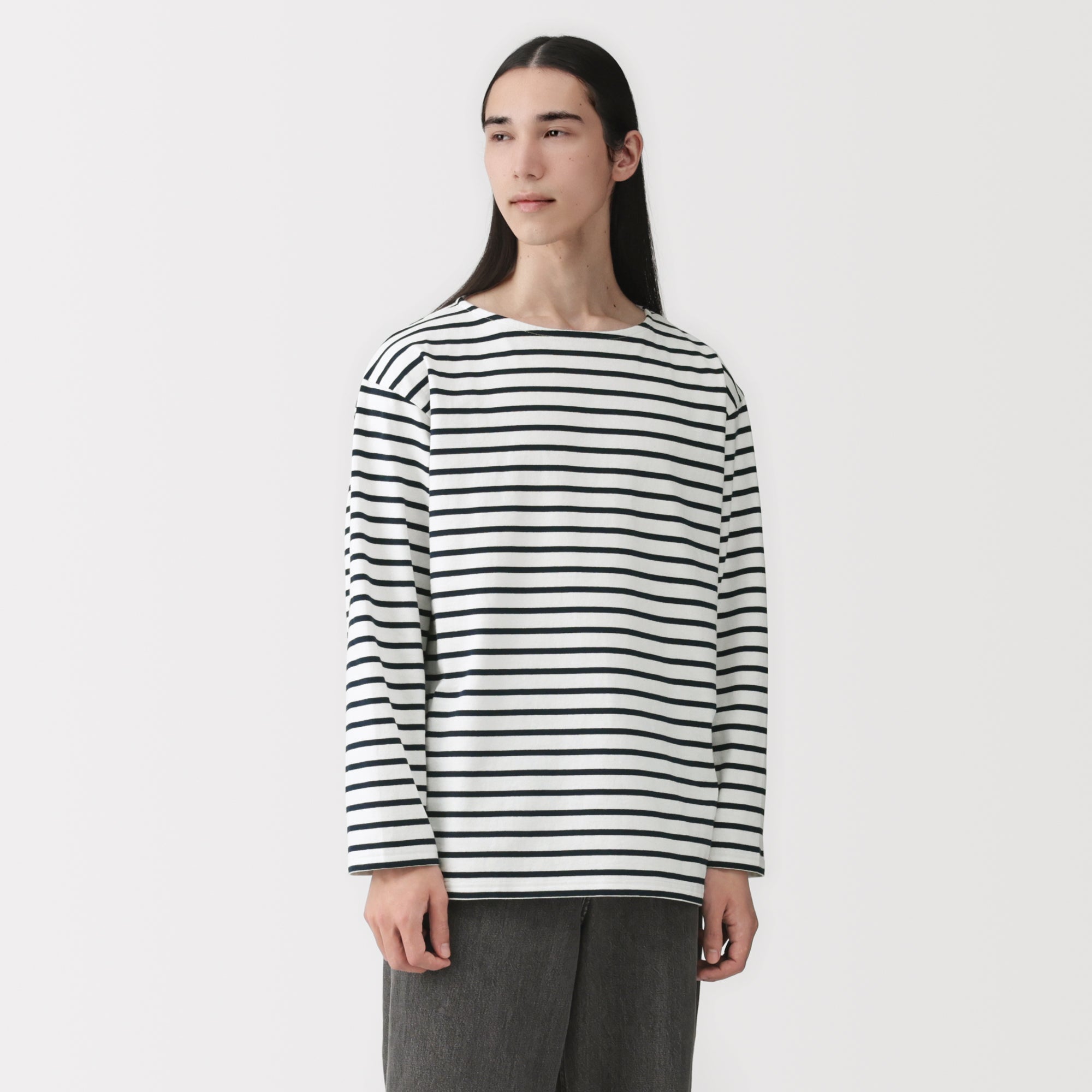 Heavyweight Cotton Boatneck T-Shirt