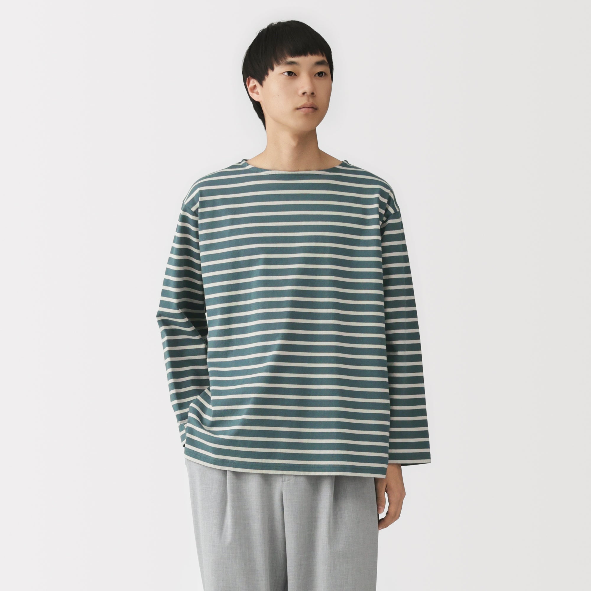 Heavyweight Cotton Boatneck T-Shirt