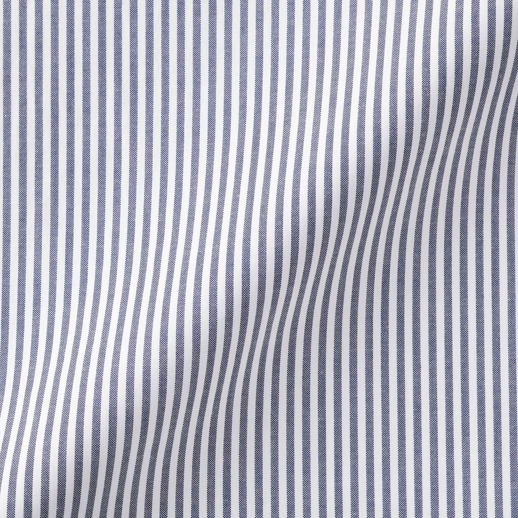 Cotton Semi-Spread Collar Shirt