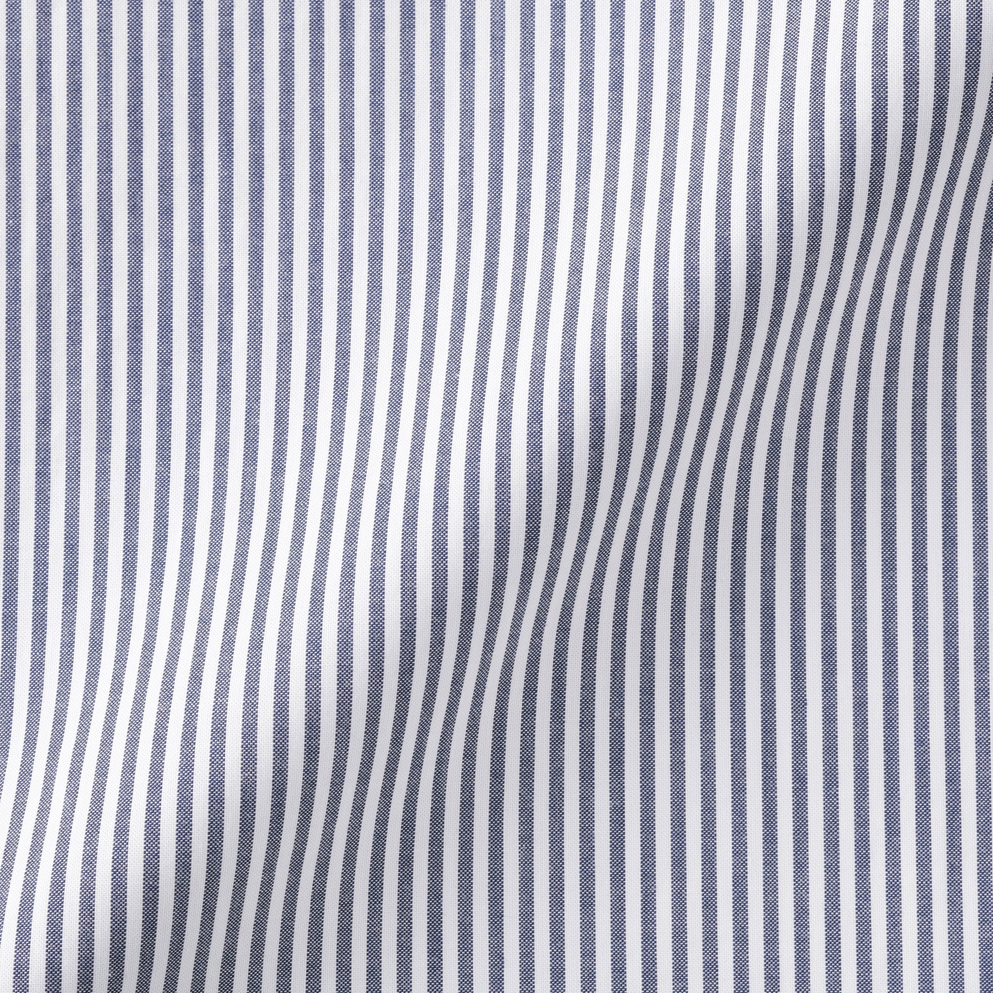 Cotton Semi-Spread Collar Shirt