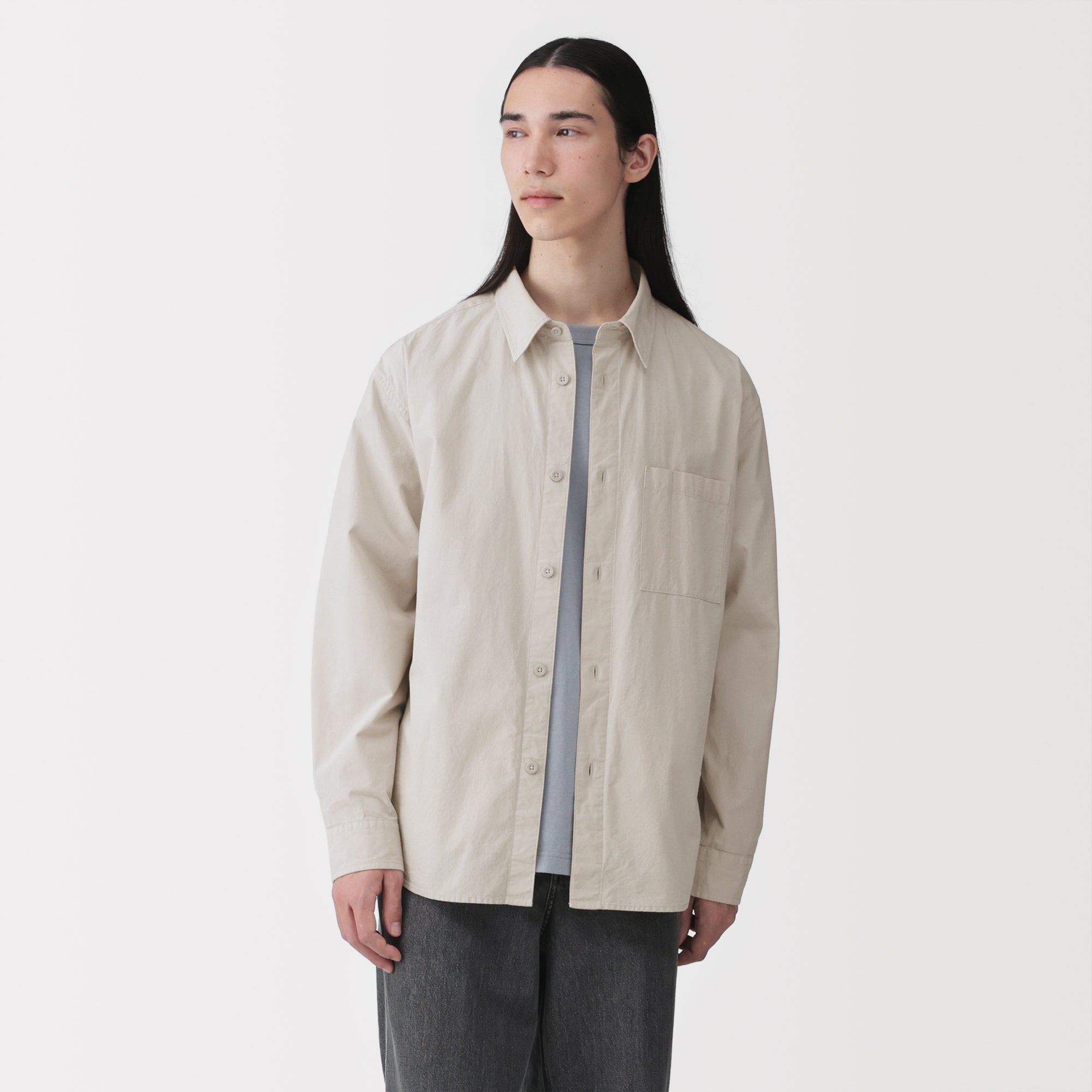 Cotton Broadcloth Overshirt