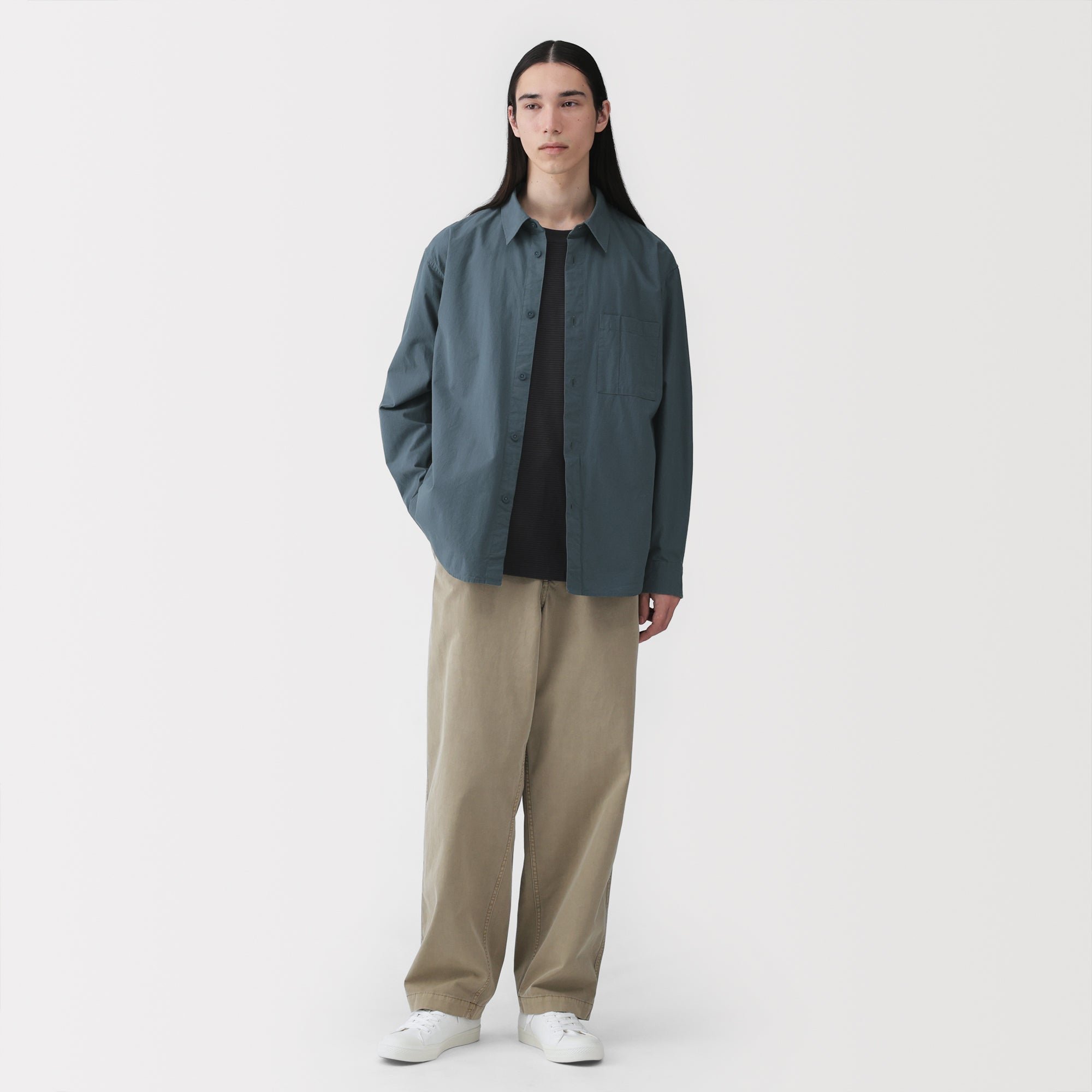 Cotton Broadcloth Overshirt