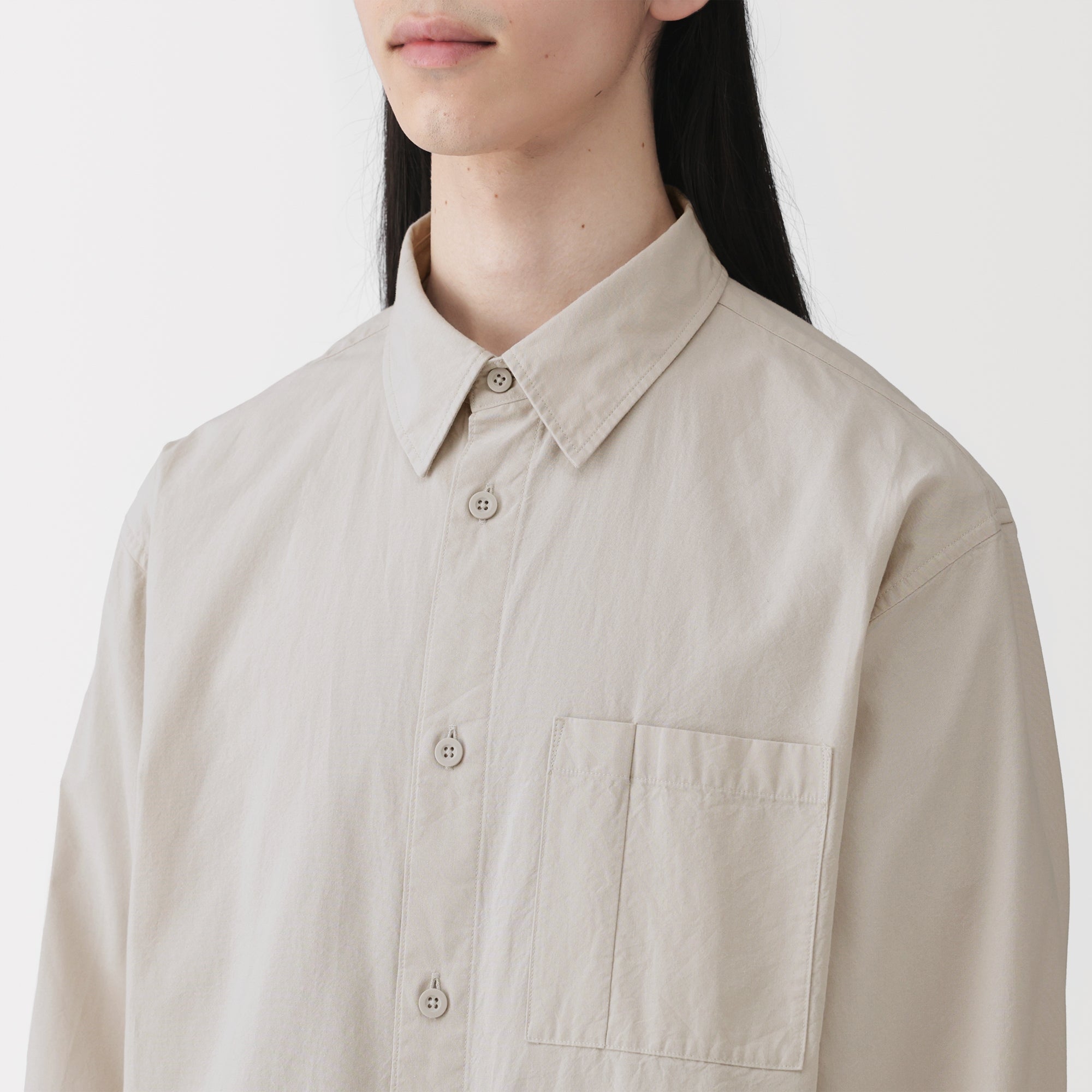 Cotton Broadcloth Overshirt