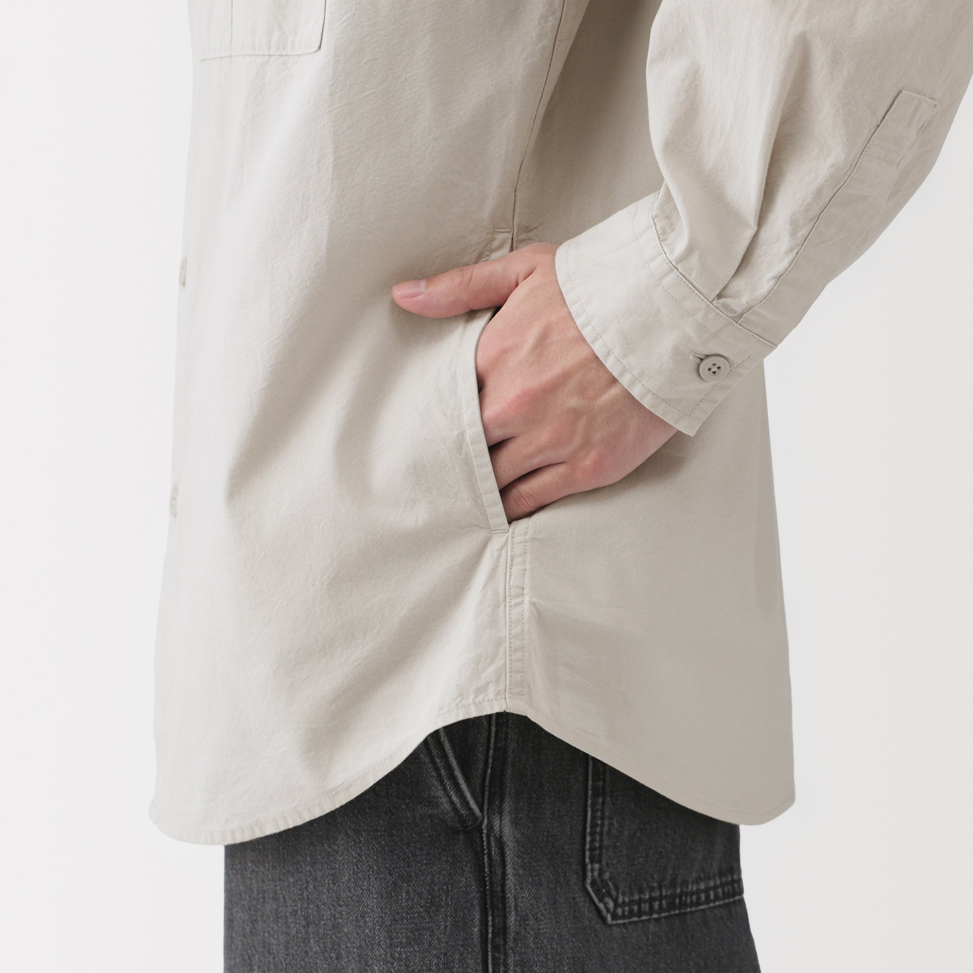 Cotton Broadcloth Overshirt