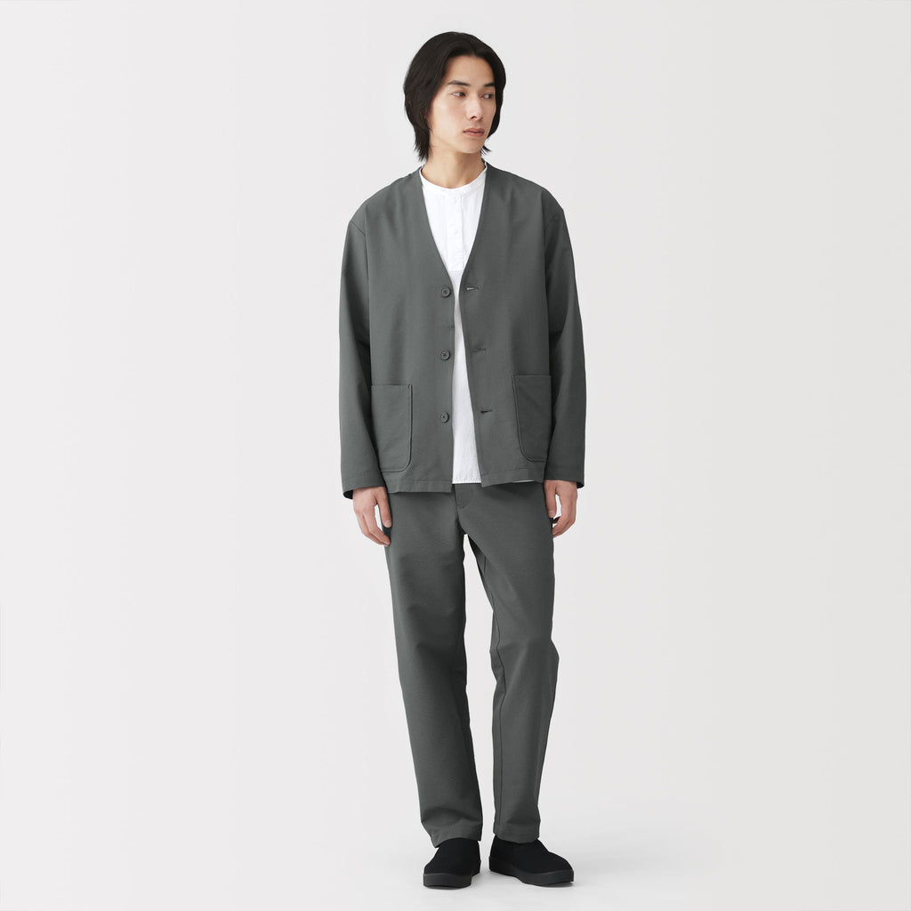 Breathable Seersucker Cardigan