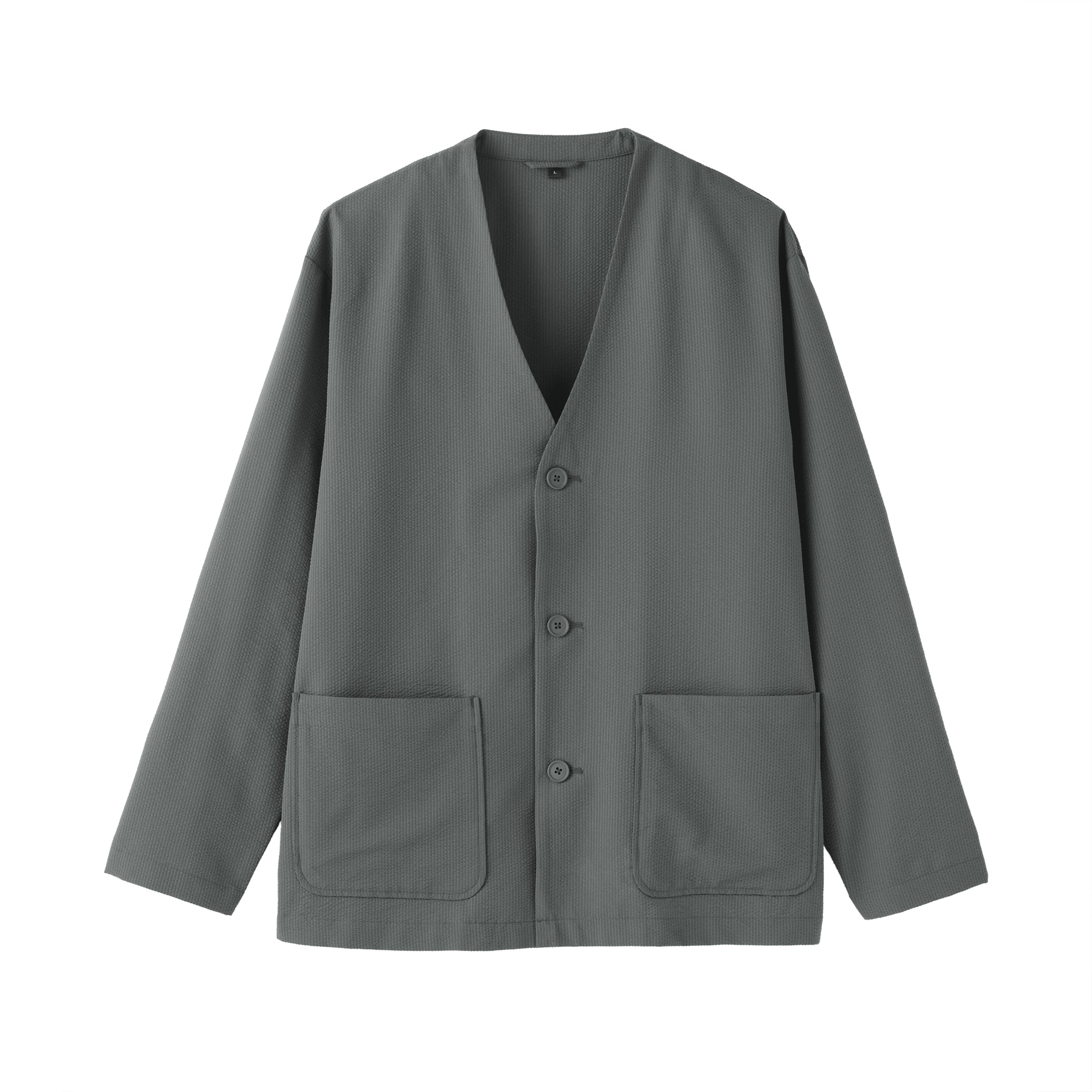 Breathable Seersucker Cardigan