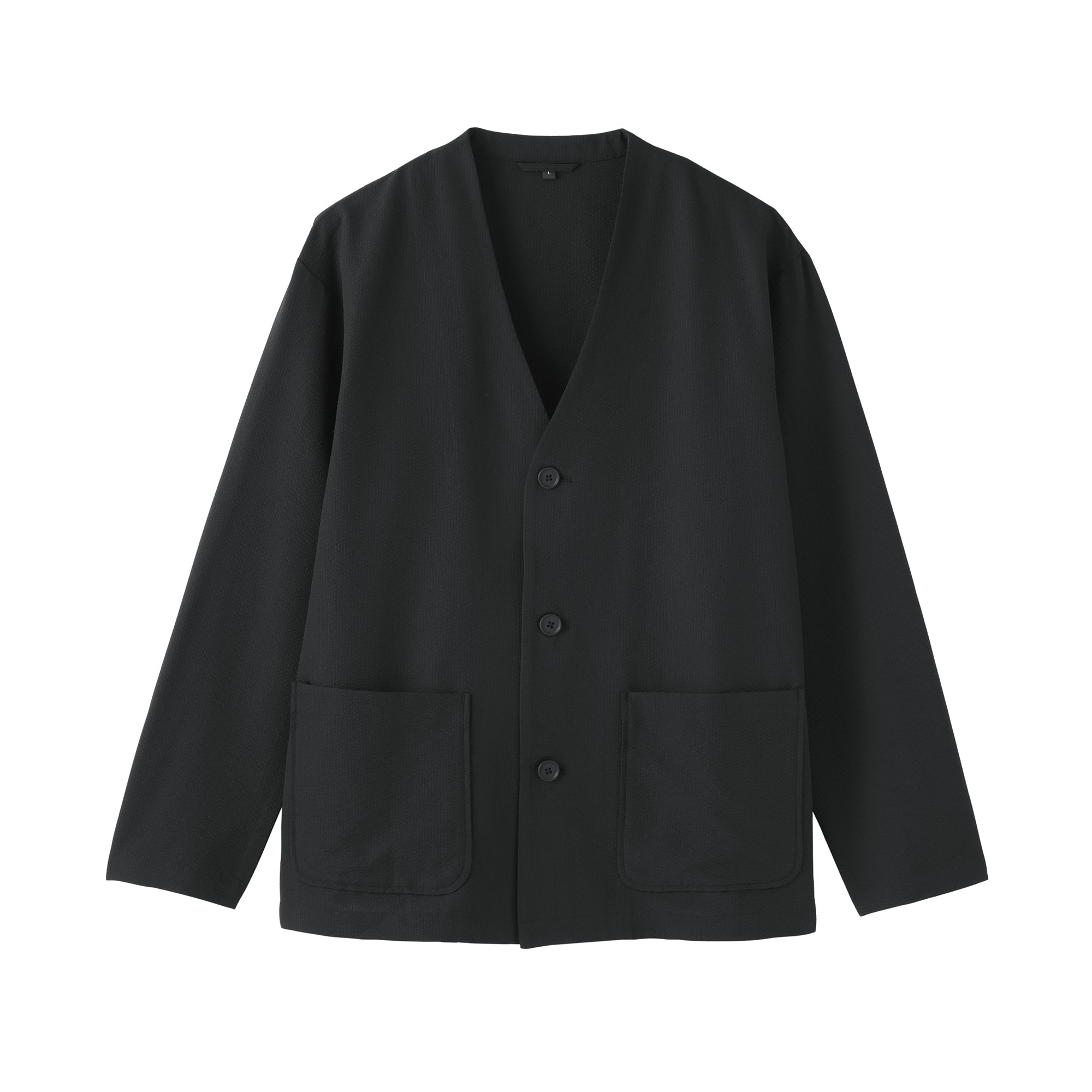 Breathable Seersucker Cardigan