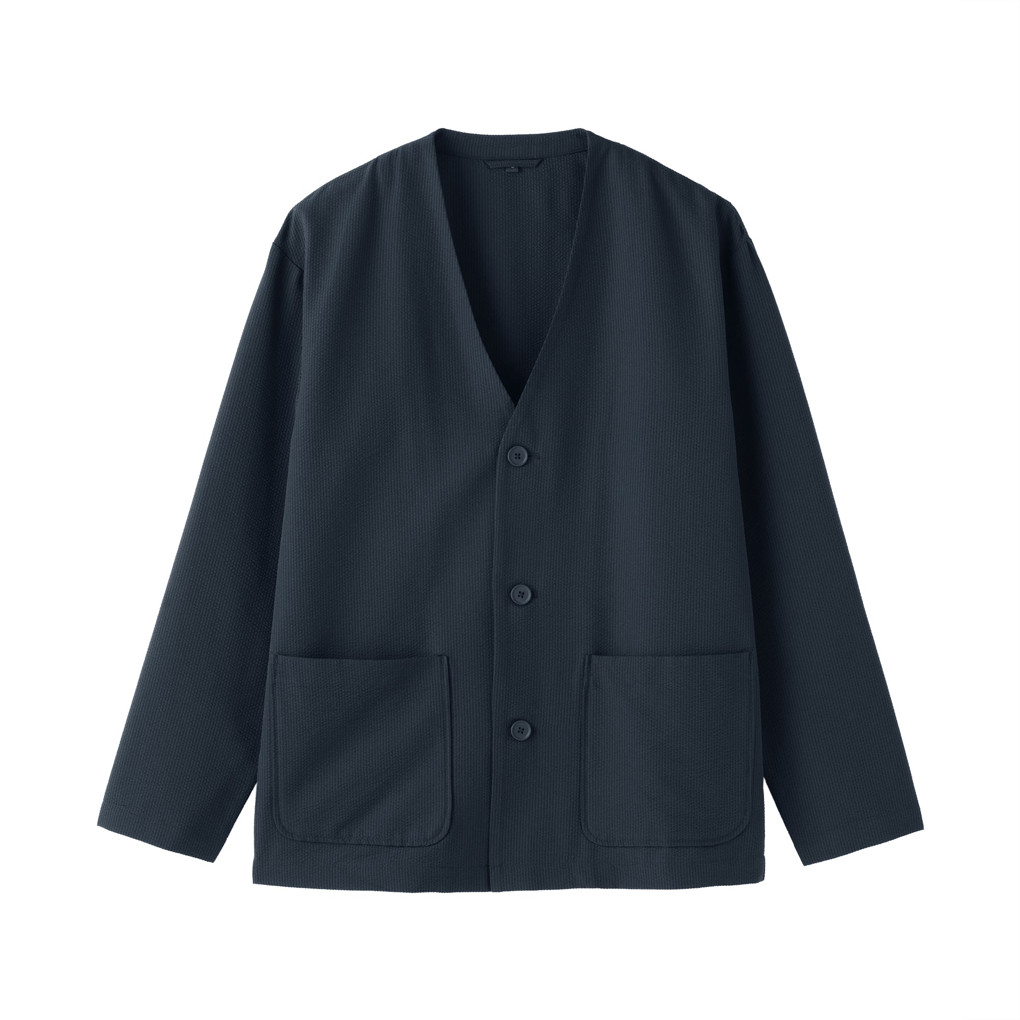 Breathable Seersucker Cardigan