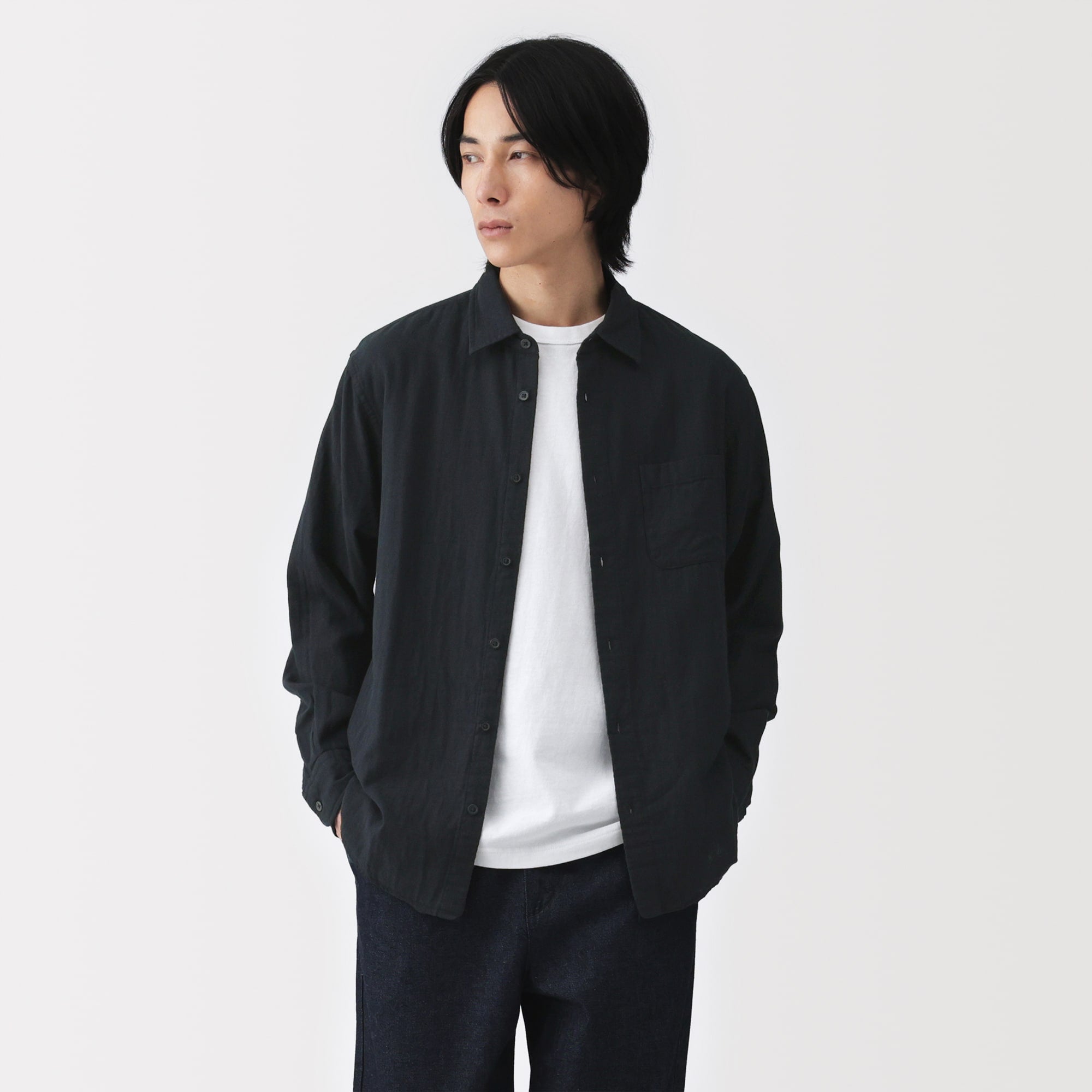 Kapok Blend Double Gauze Shirt