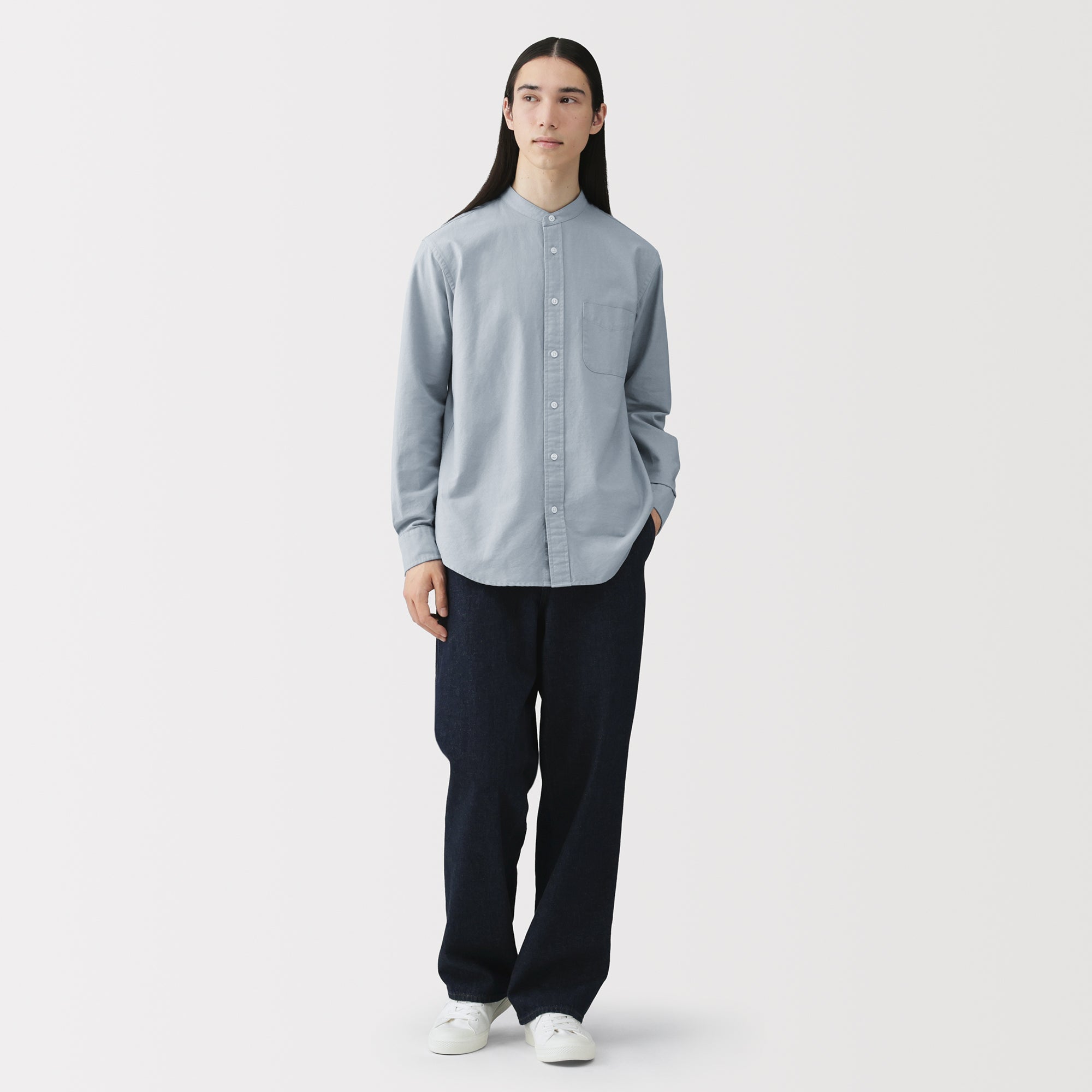 Oxford Stand Collar Shirt