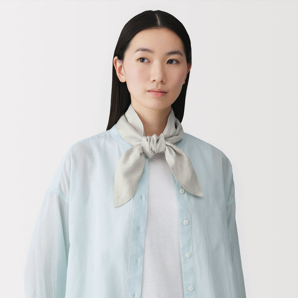 Lyocell Linen Scarf with Pocket