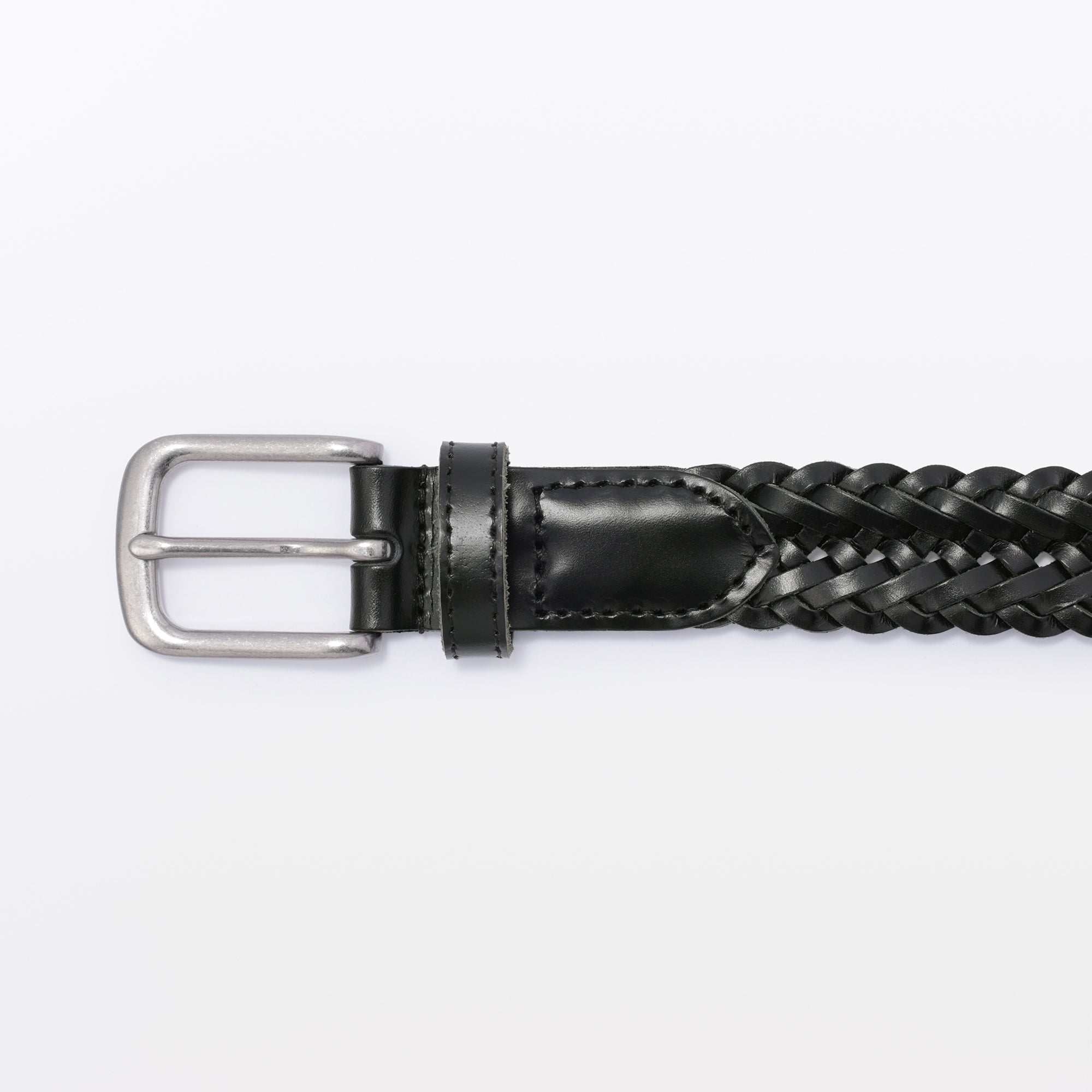 Tanned Leather Hand-Knitted Belt